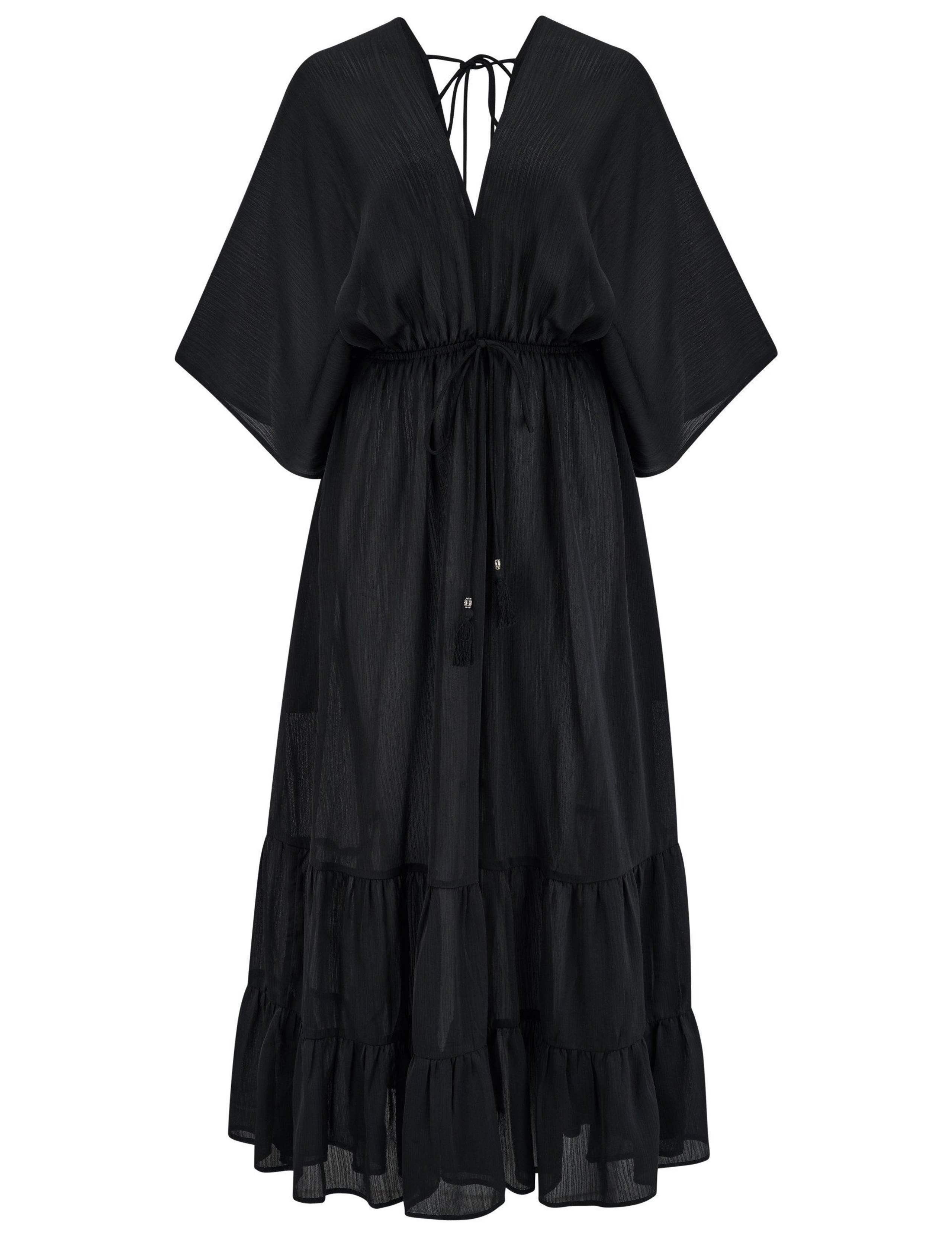 Tassel Trim Tiered Maxi Kaftan 2 of 6