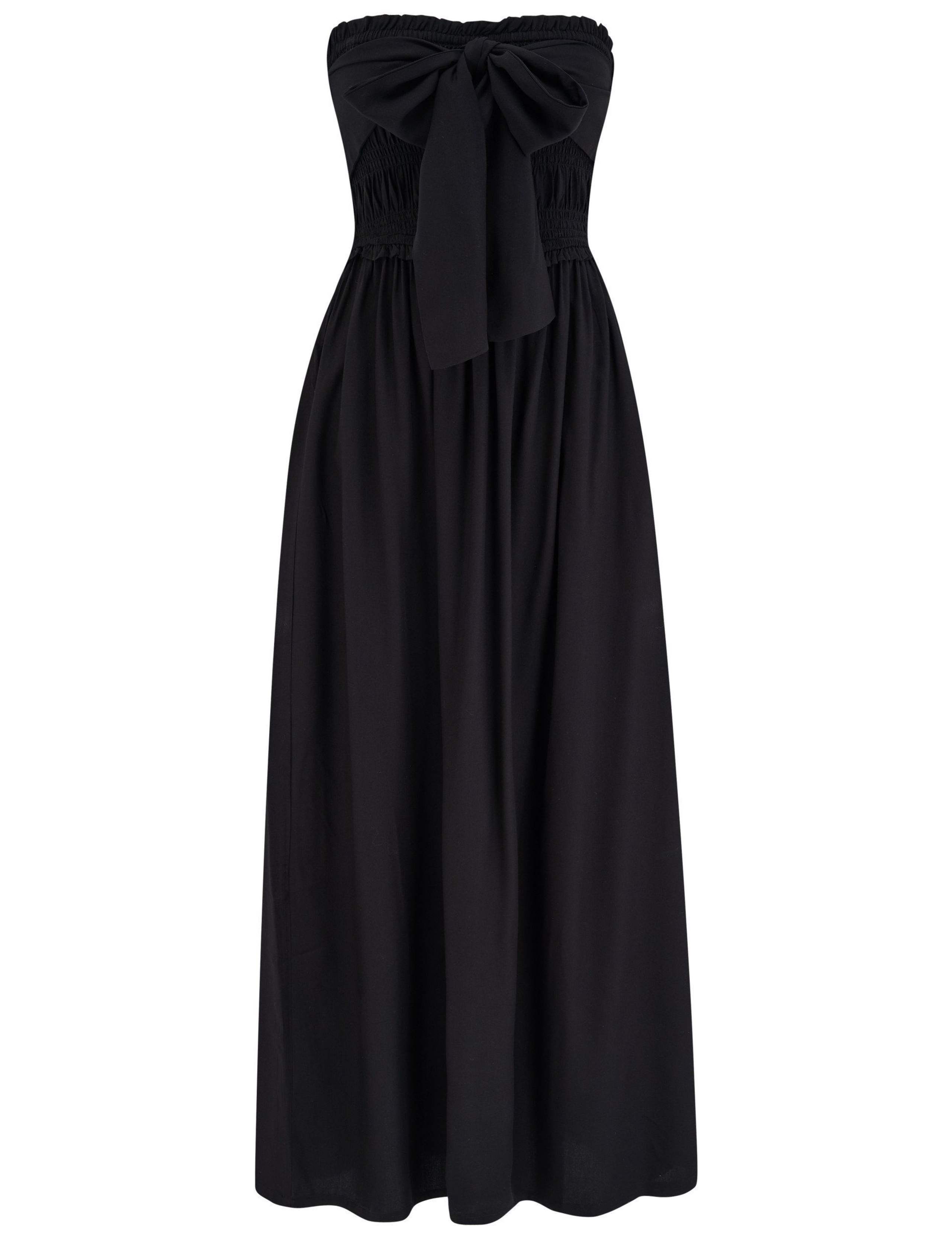 Zoey Multiway Shirred Maxi Beach Dress 2 of 6