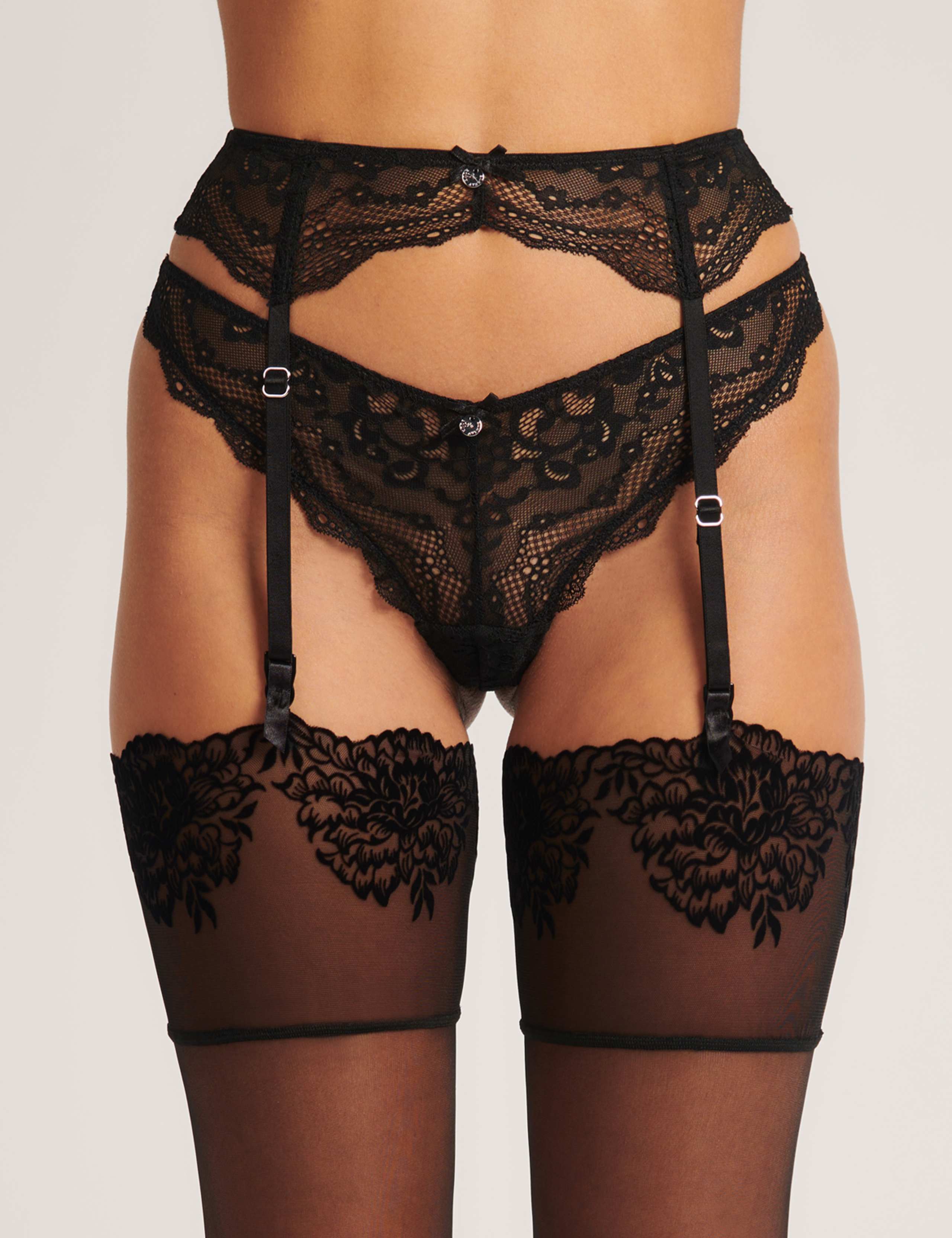 20 Denier Floral Stockings 5 of 5