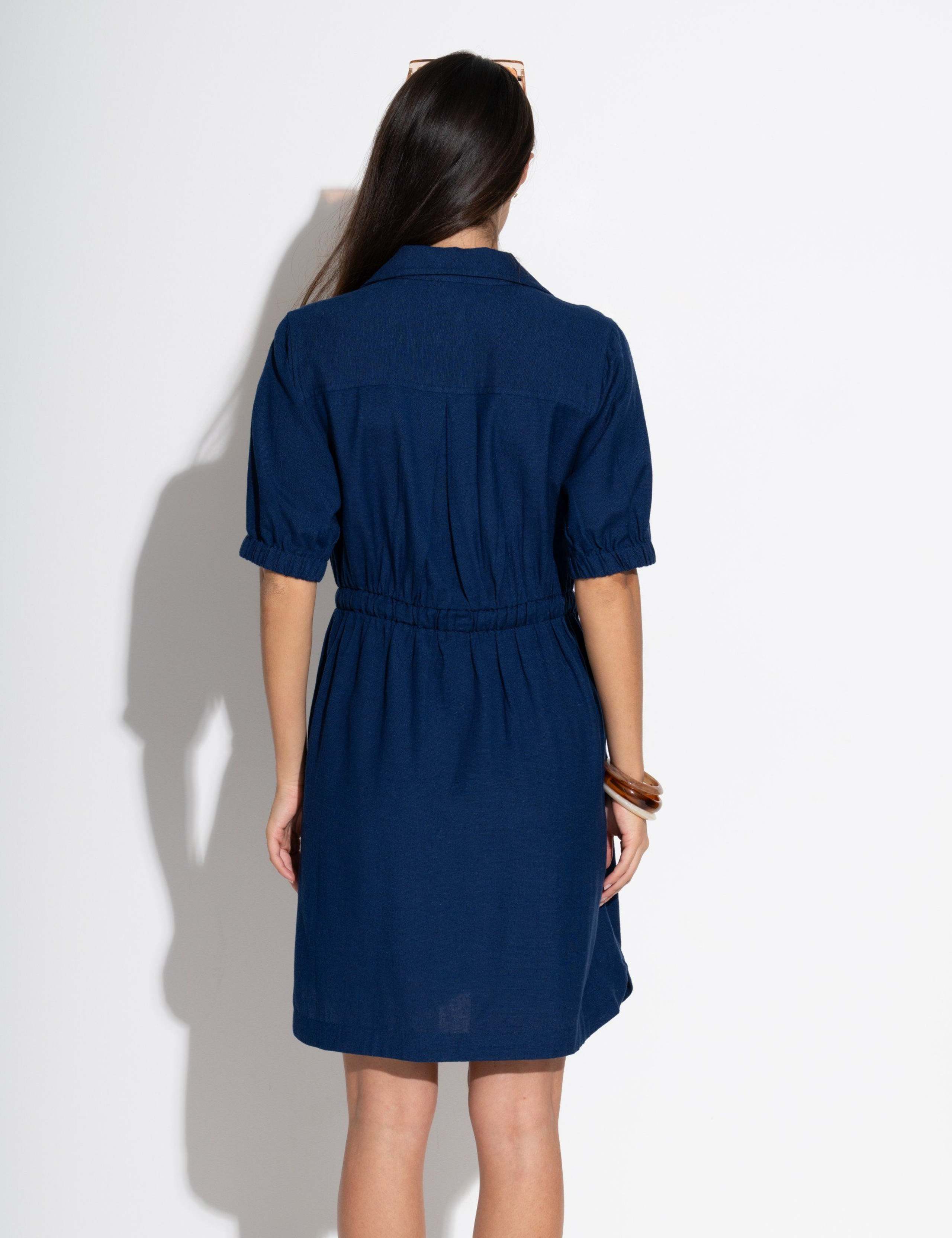 Blair Half Placket Channel Waist Shirt Dress 4 of 5