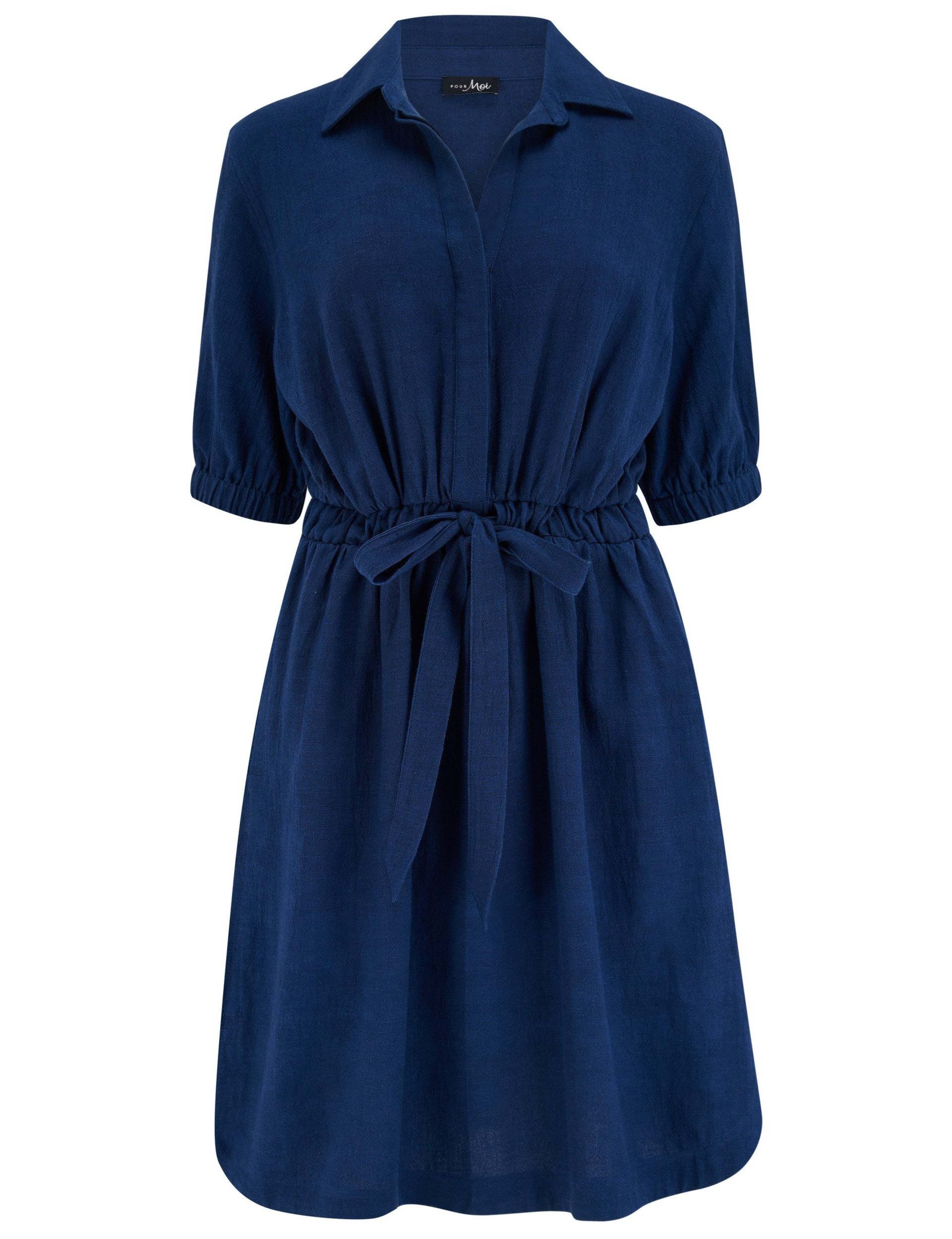 Blair Half Placket Channel Waist Shirt Dress 2 of 5