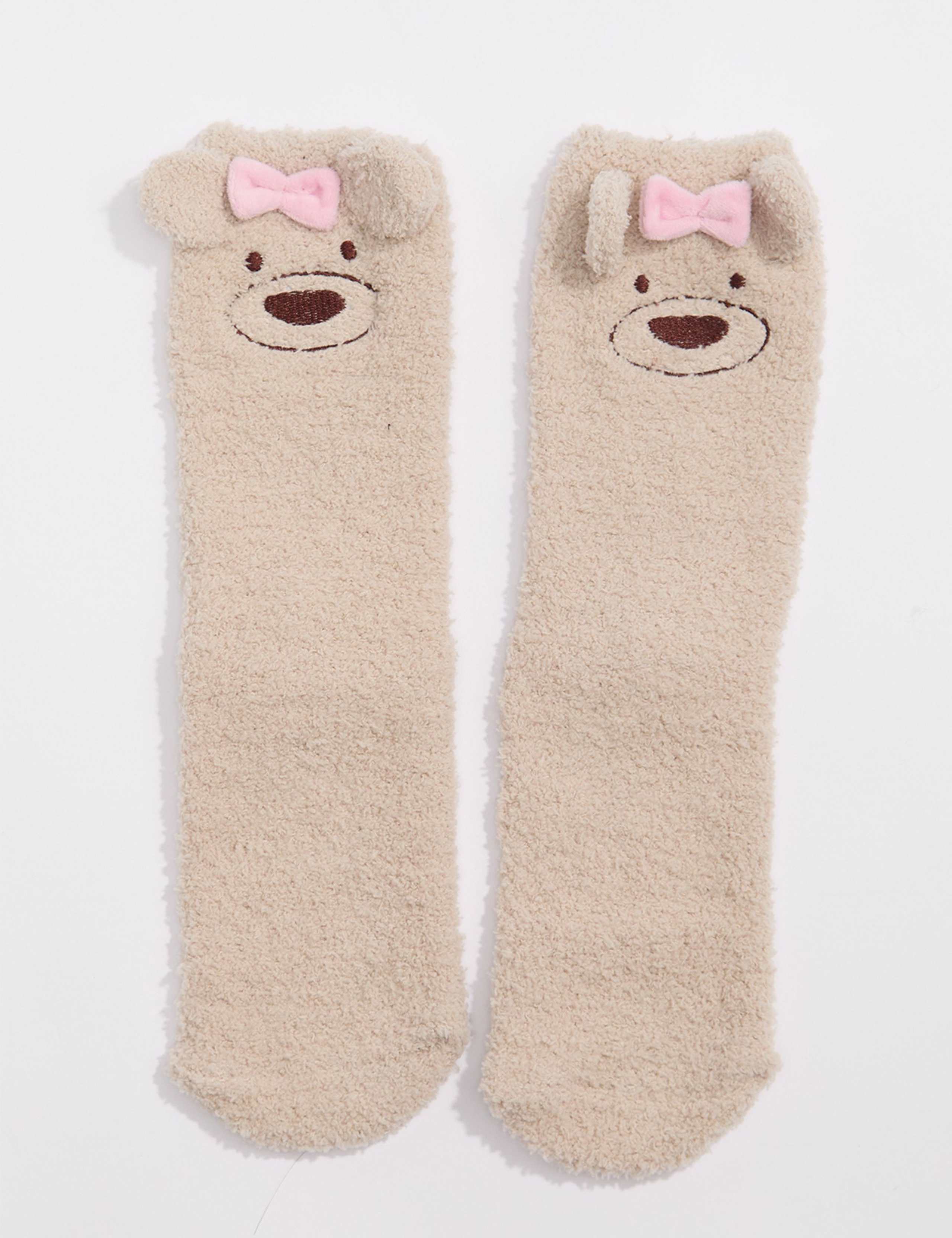 Teddy Bear Fluffy Socks 4 of 4