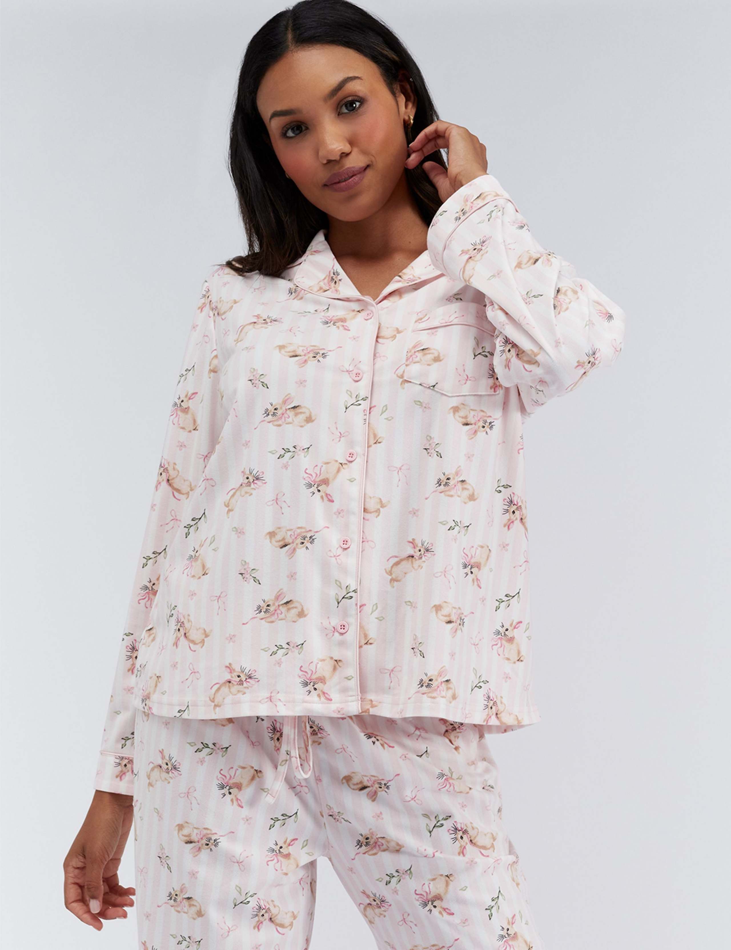 Bunny Print Christmas Family Pyjamas in a Bag 12 of 12