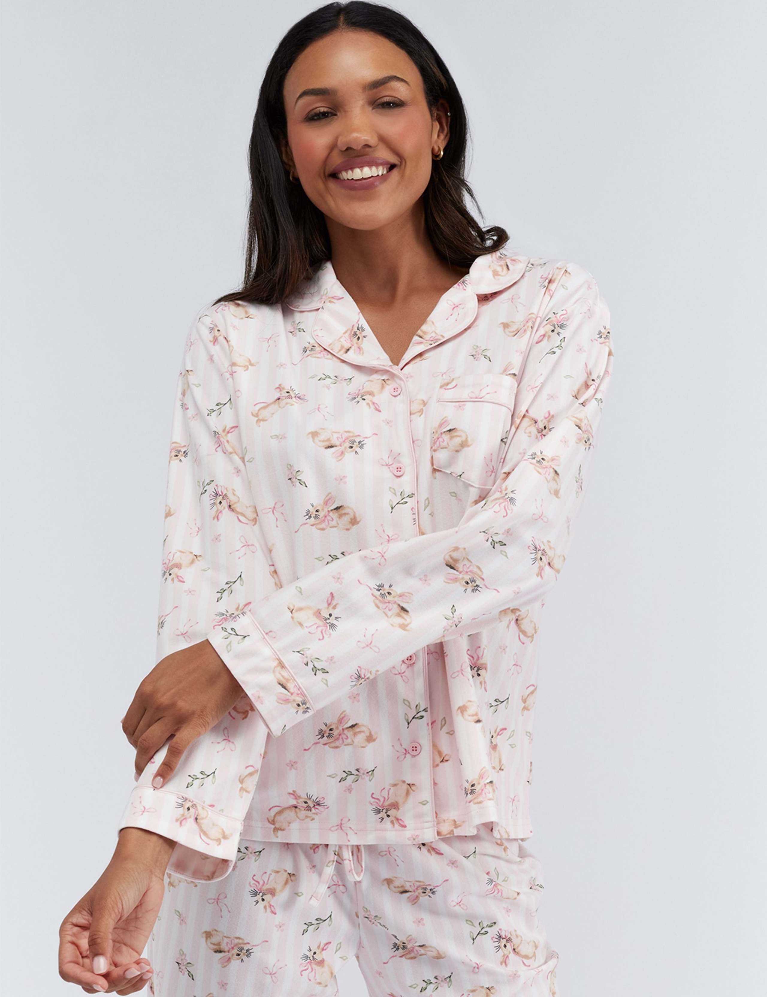 Bunny Print Christmas Family Pyjamas in a Bag 4 of 12