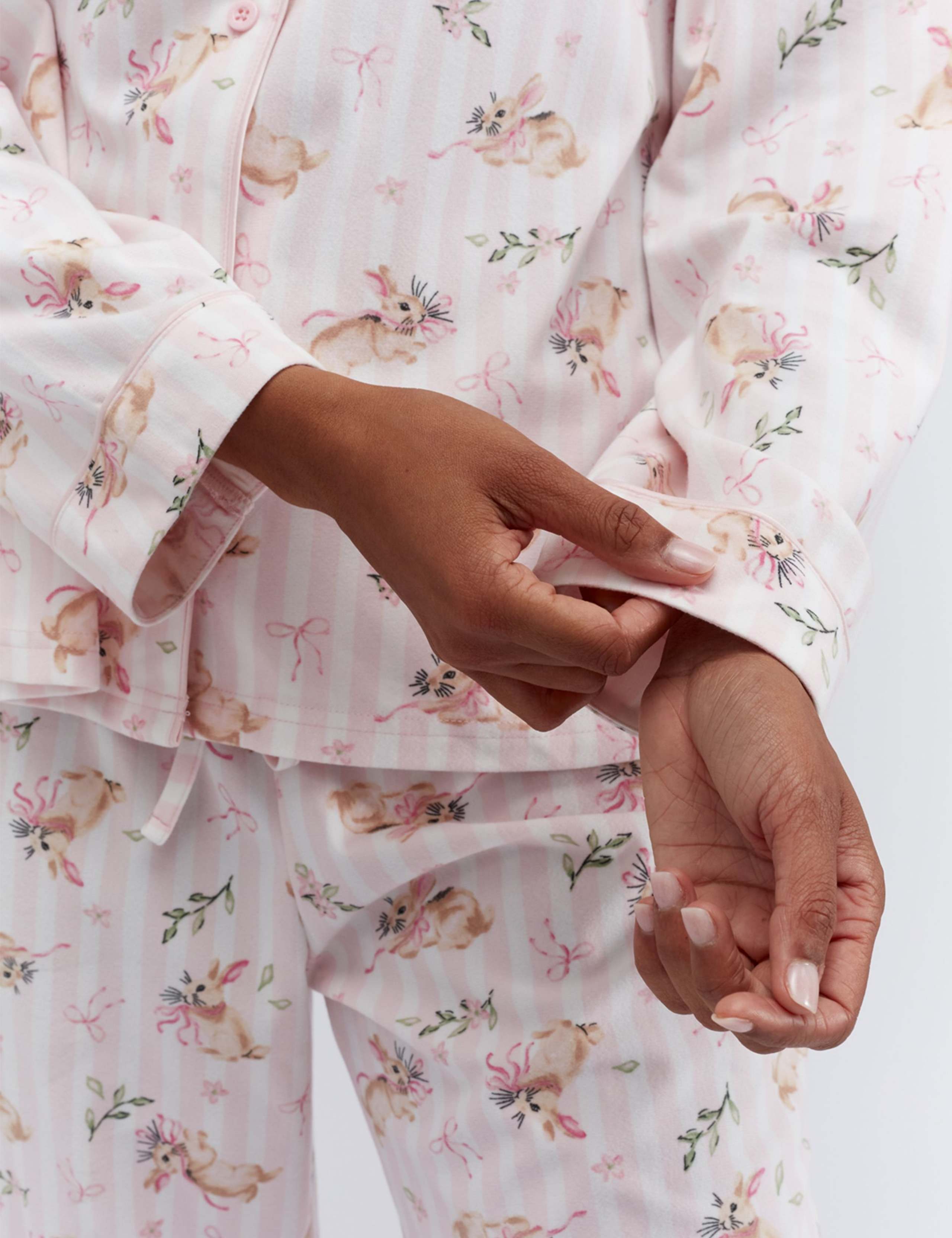 Bunny Print Christmas Family Pyjamas in a Bag 7 of 12