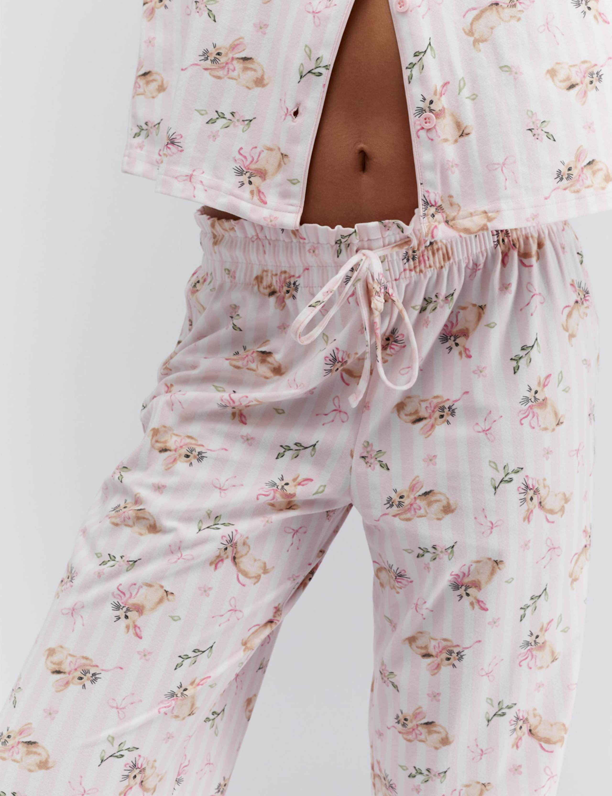 Bunny Print Christmas Family Pyjamas in a Bag 8 of 12