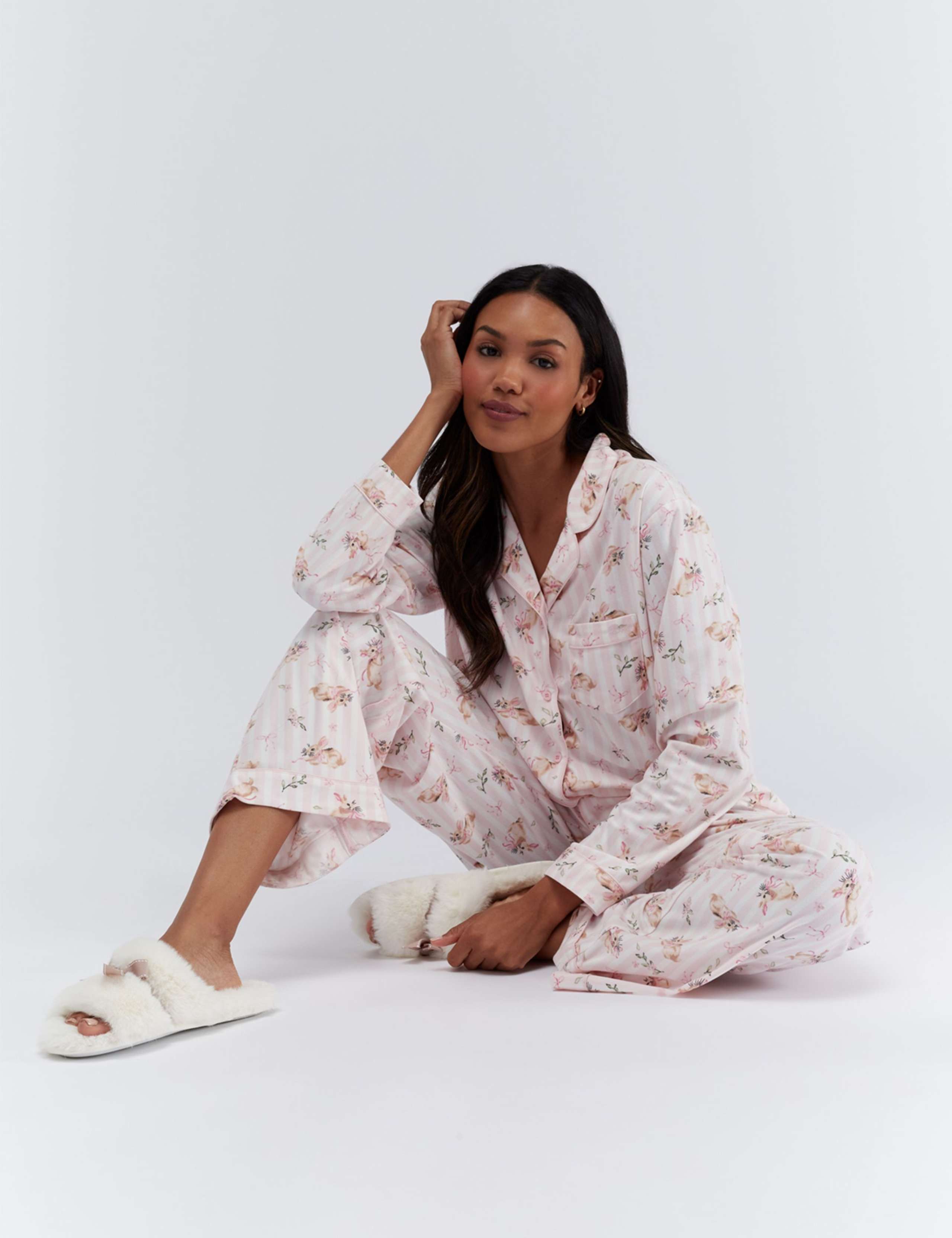 Bunny Print Christmas Family Pyjamas in a Bag 11 of 12