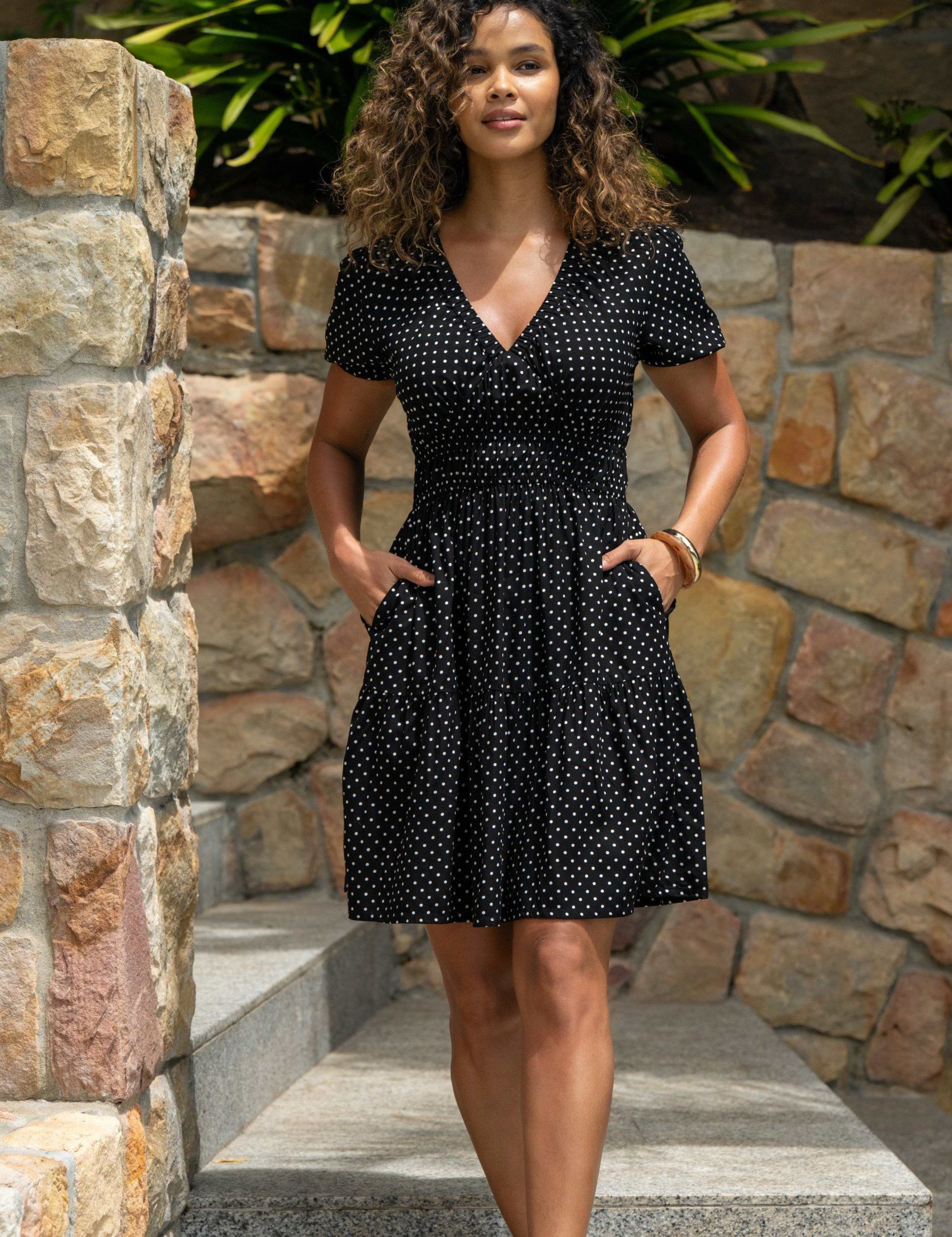 Danielle Elasticated Chanel Tiered Short Dress 5 of 8
