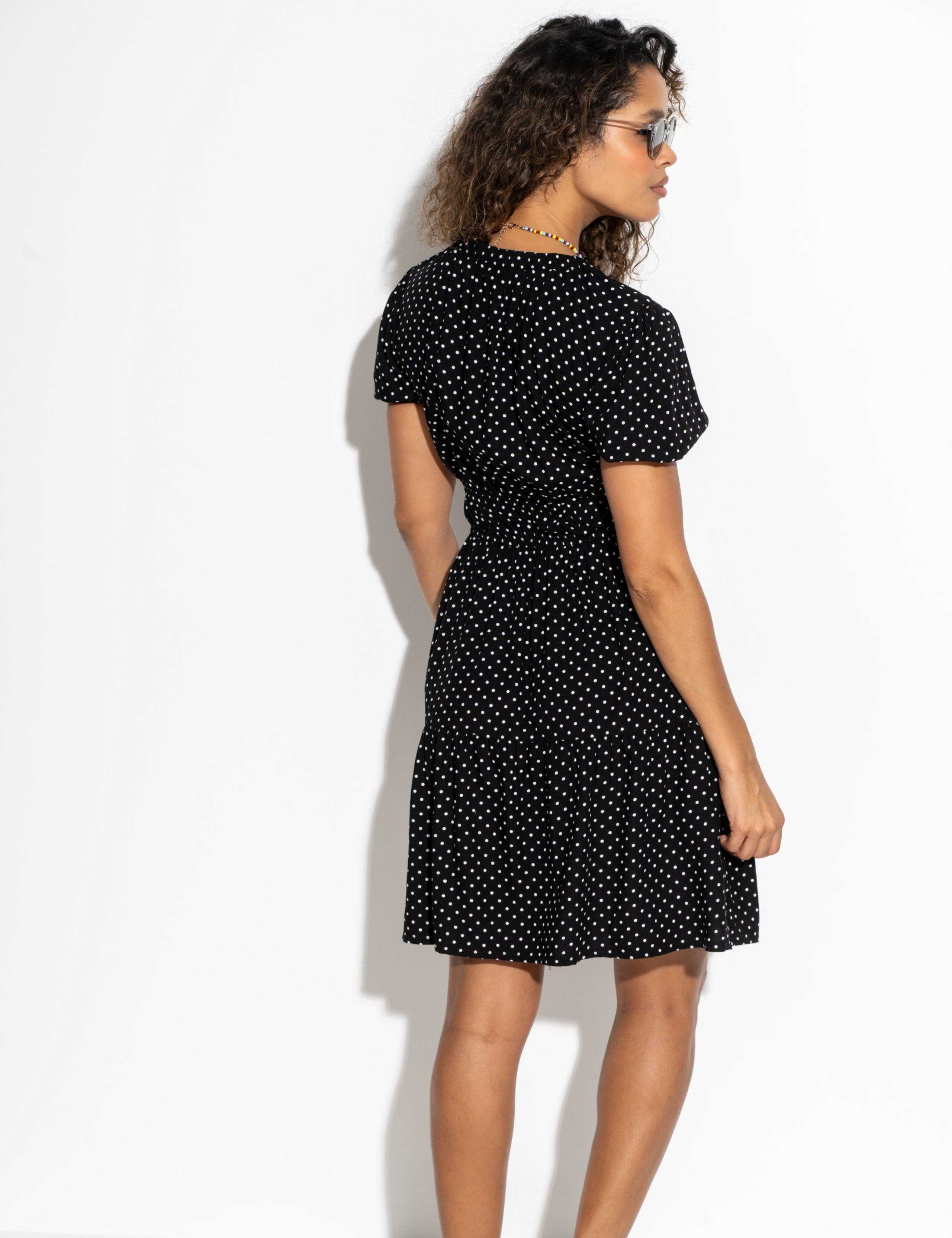 Danielle Elasticated Chanel Tiered Short Dress 7 of 8