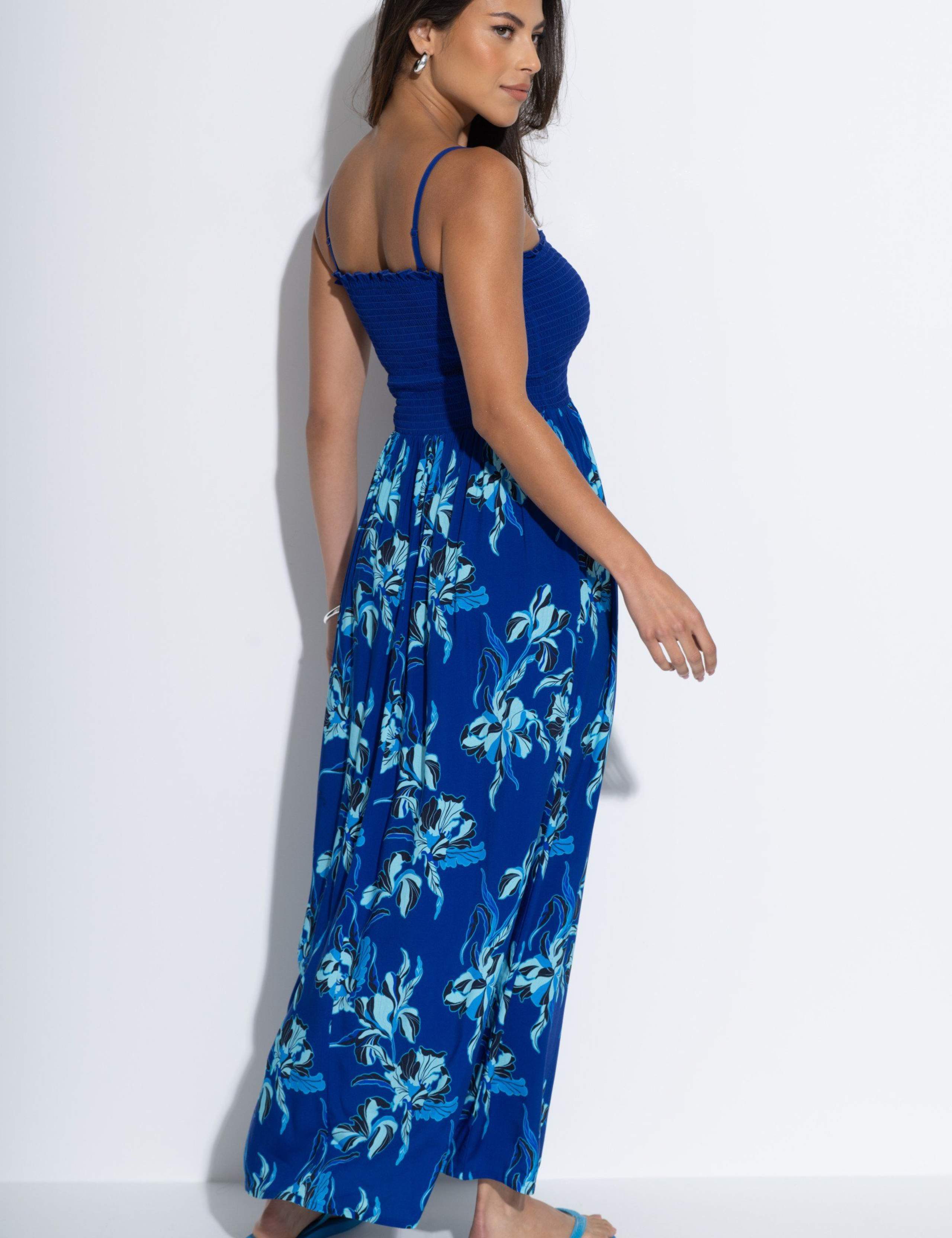 Emma Strapless Shirred Maxi Beach Dress 4 of 4