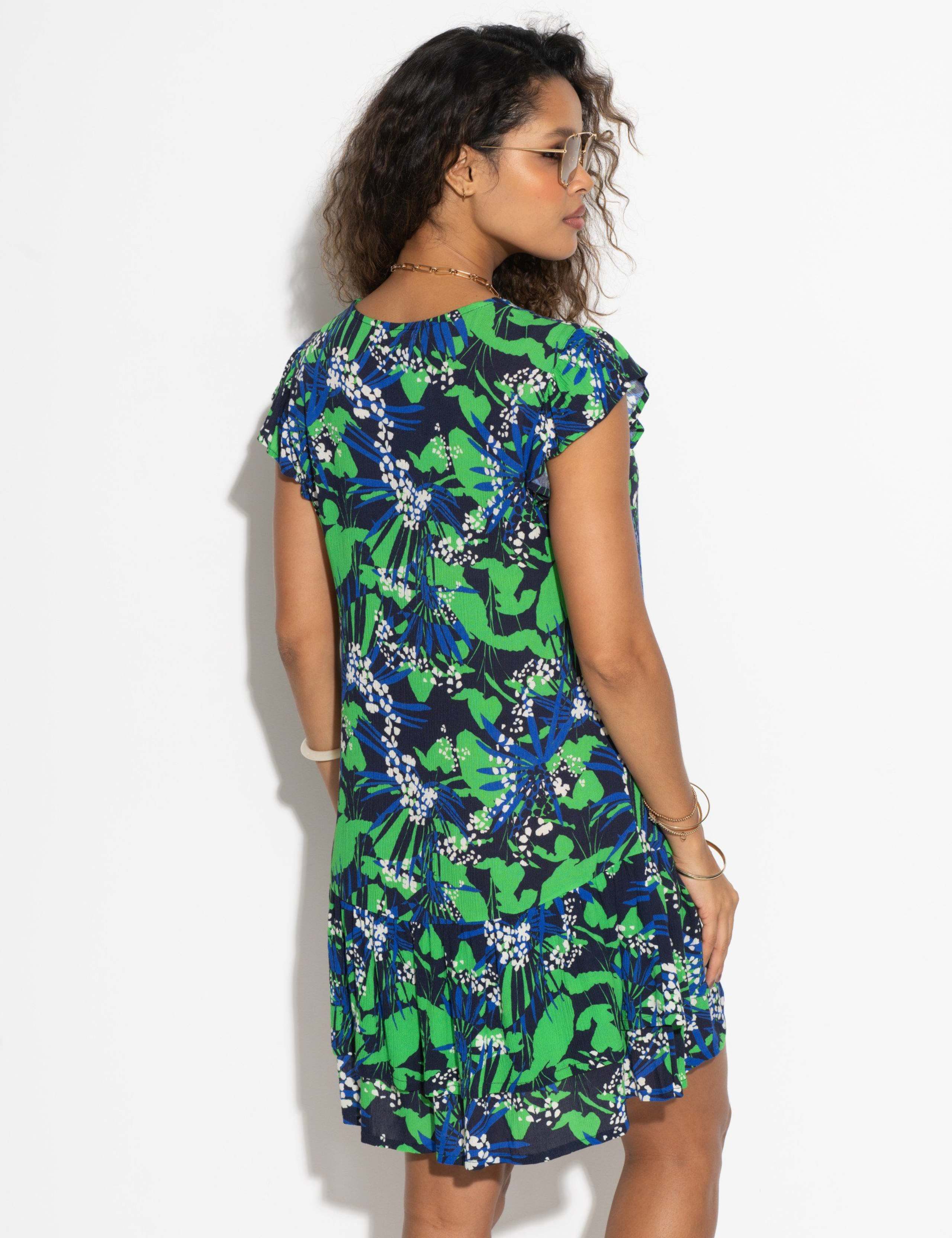 Gracie Crinkle Frill Swing Beach Dress 6 of 7