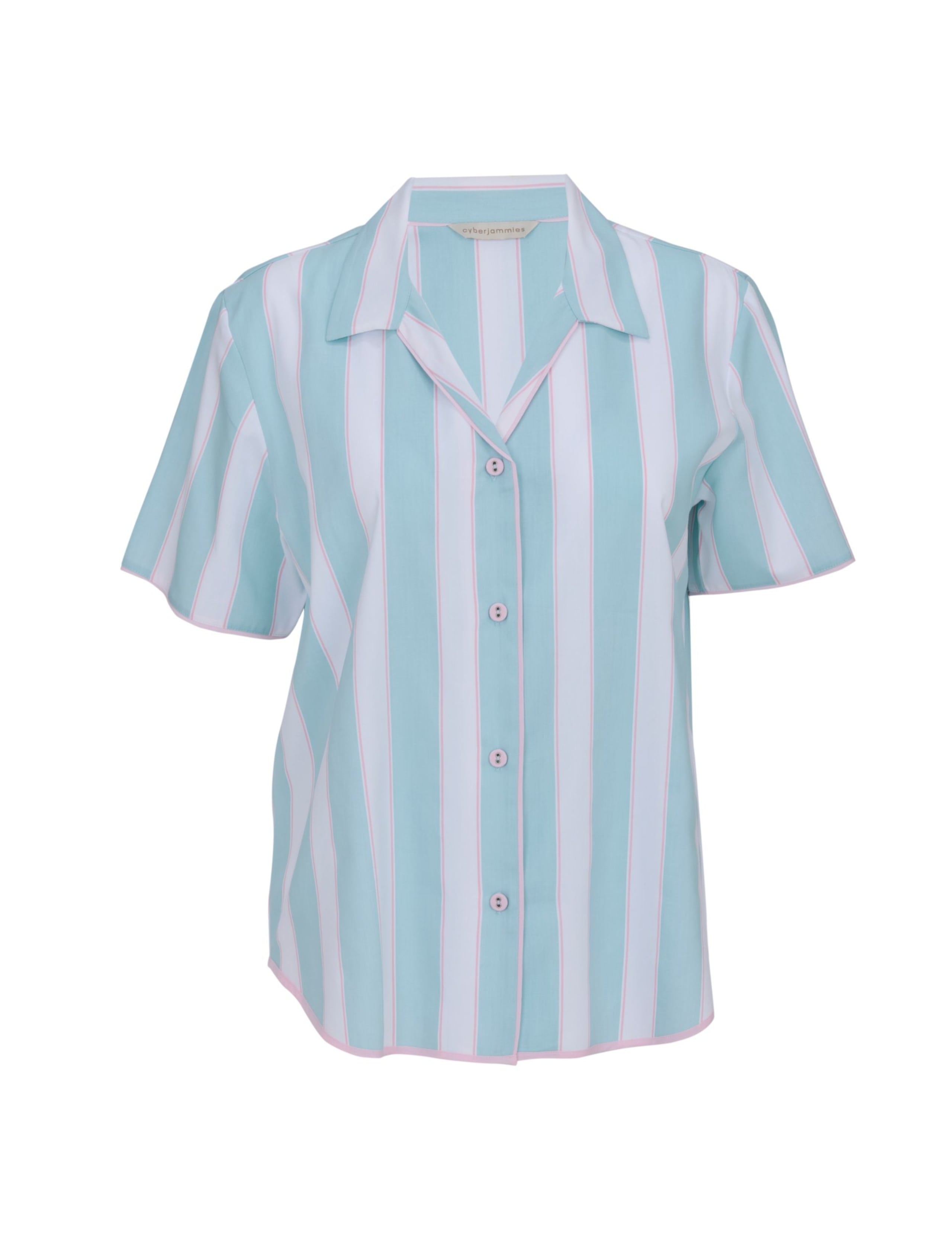Cotton Modal Striped Pyjama Top 2 of 3