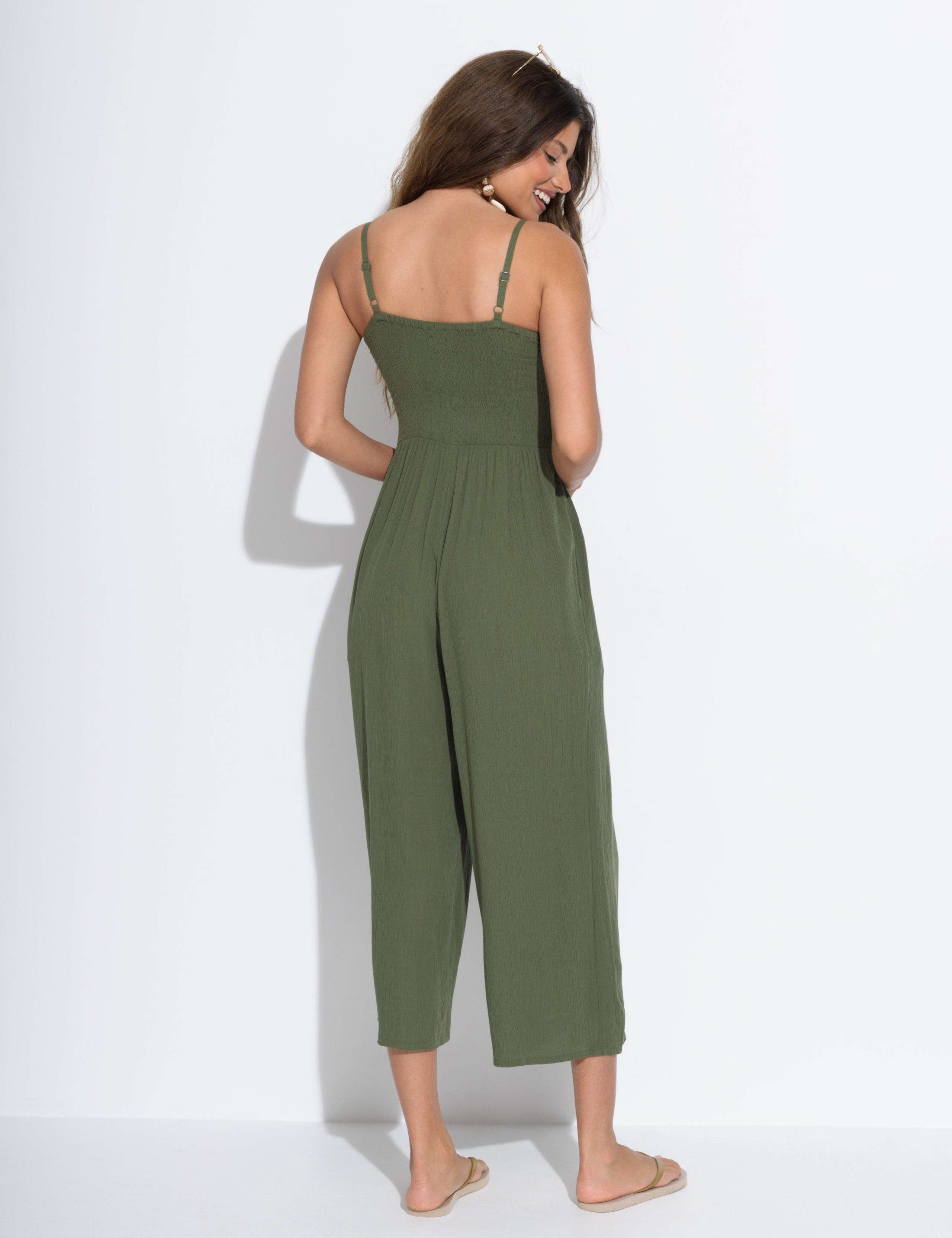 Knitted Cami Square Neck Cropped Jumpsuit 6 of 7