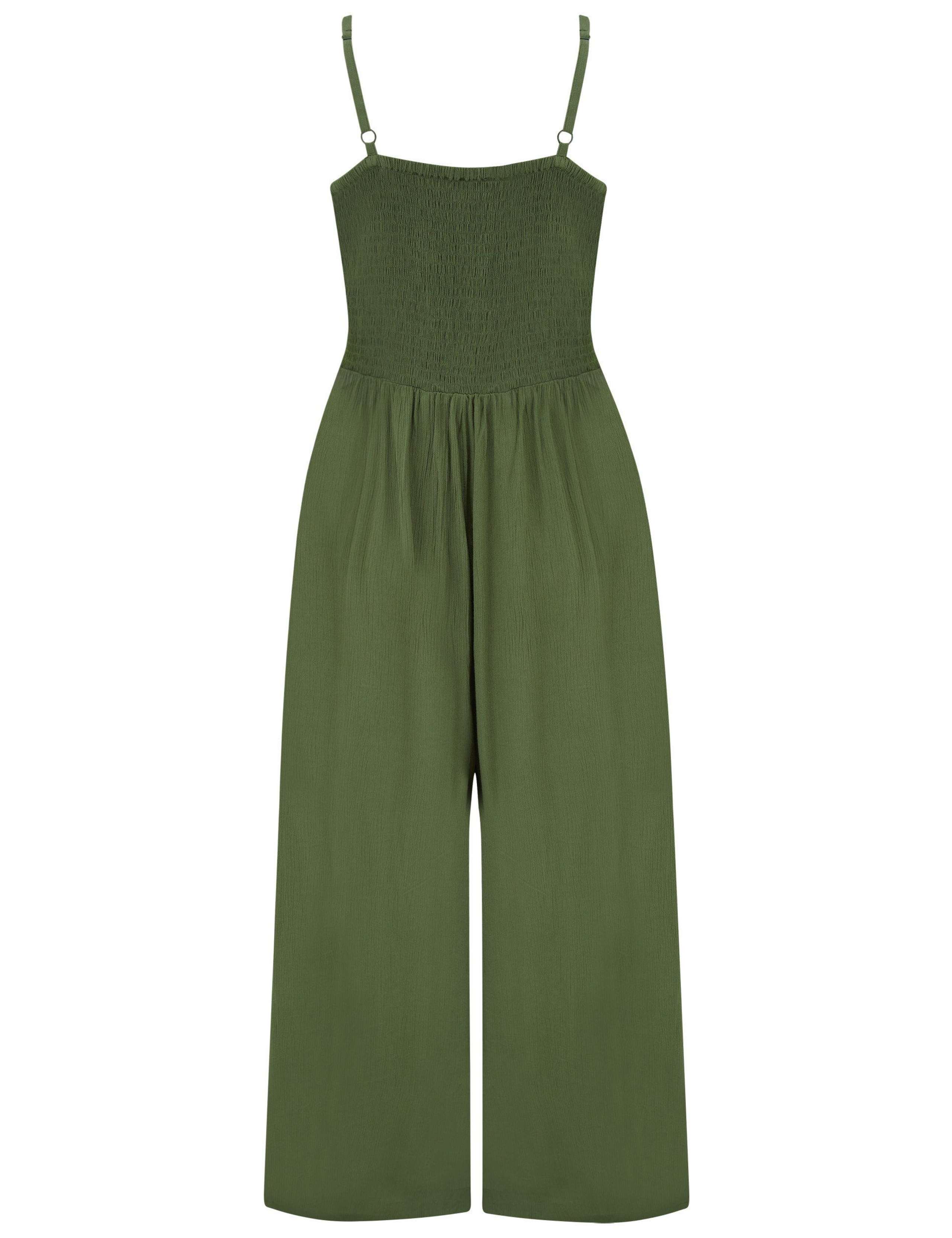 Crochet Bodice Cropped Leg Jumpsuit 7 of 7