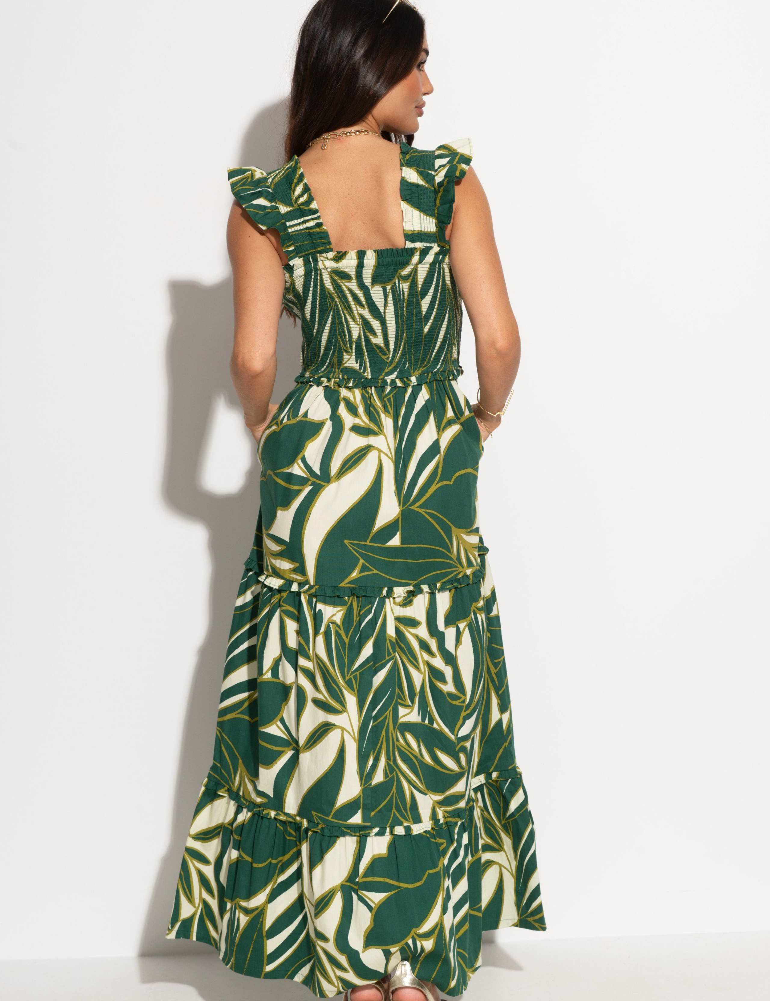 Lucy Cotton Poplin Tiered Maxi Dress 6 of 7