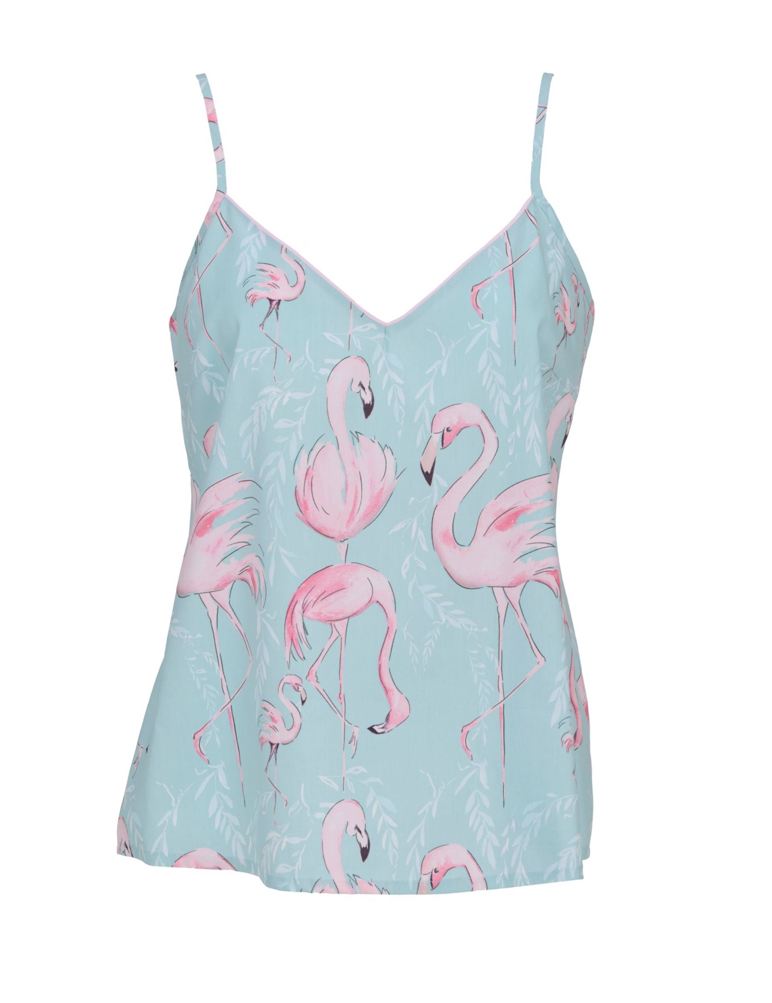 Cotton Modal Flamingo Strappy Cami Top 2 of 4