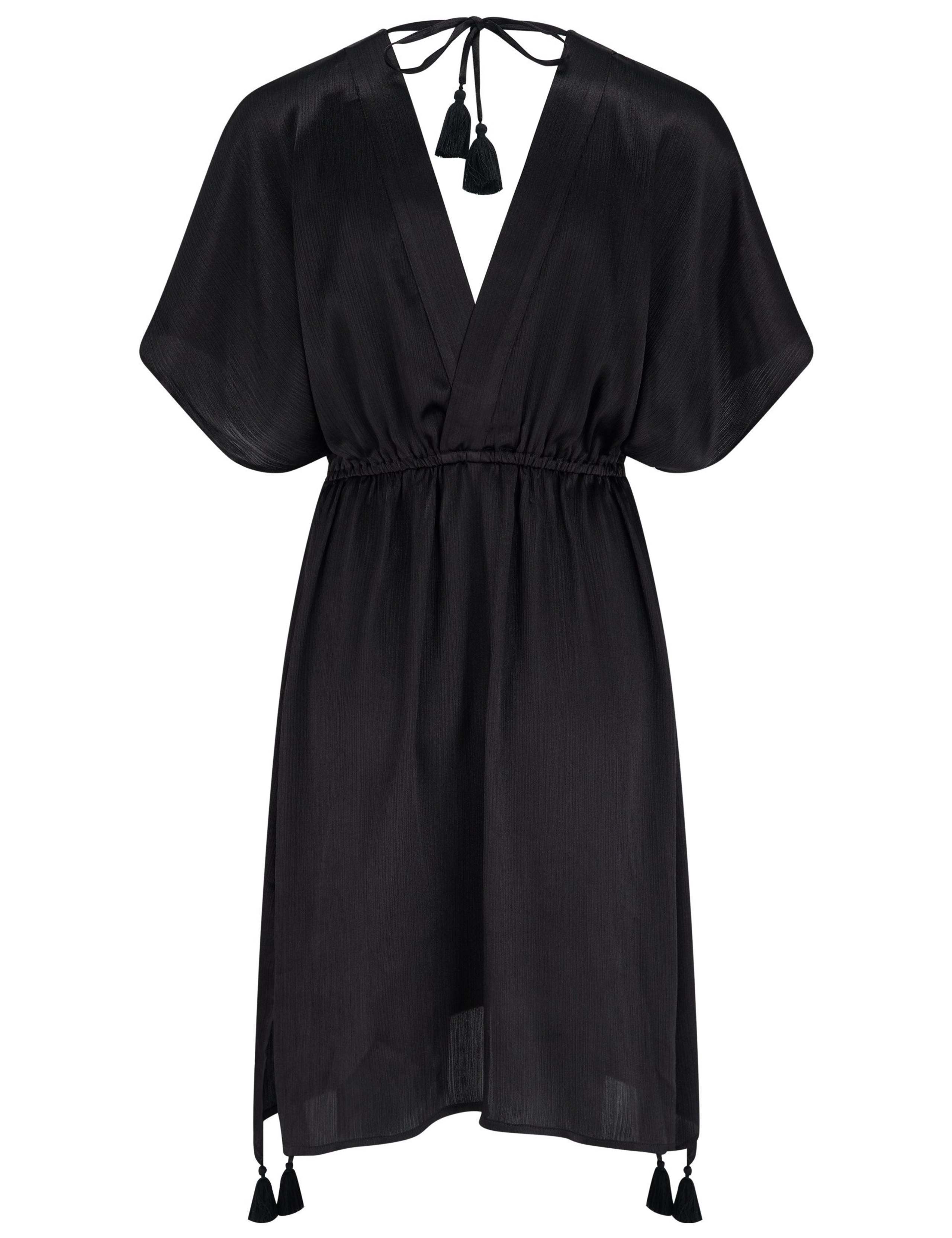 V-Neck Sequin Placket Kaftan Beach Dress 3 of 5