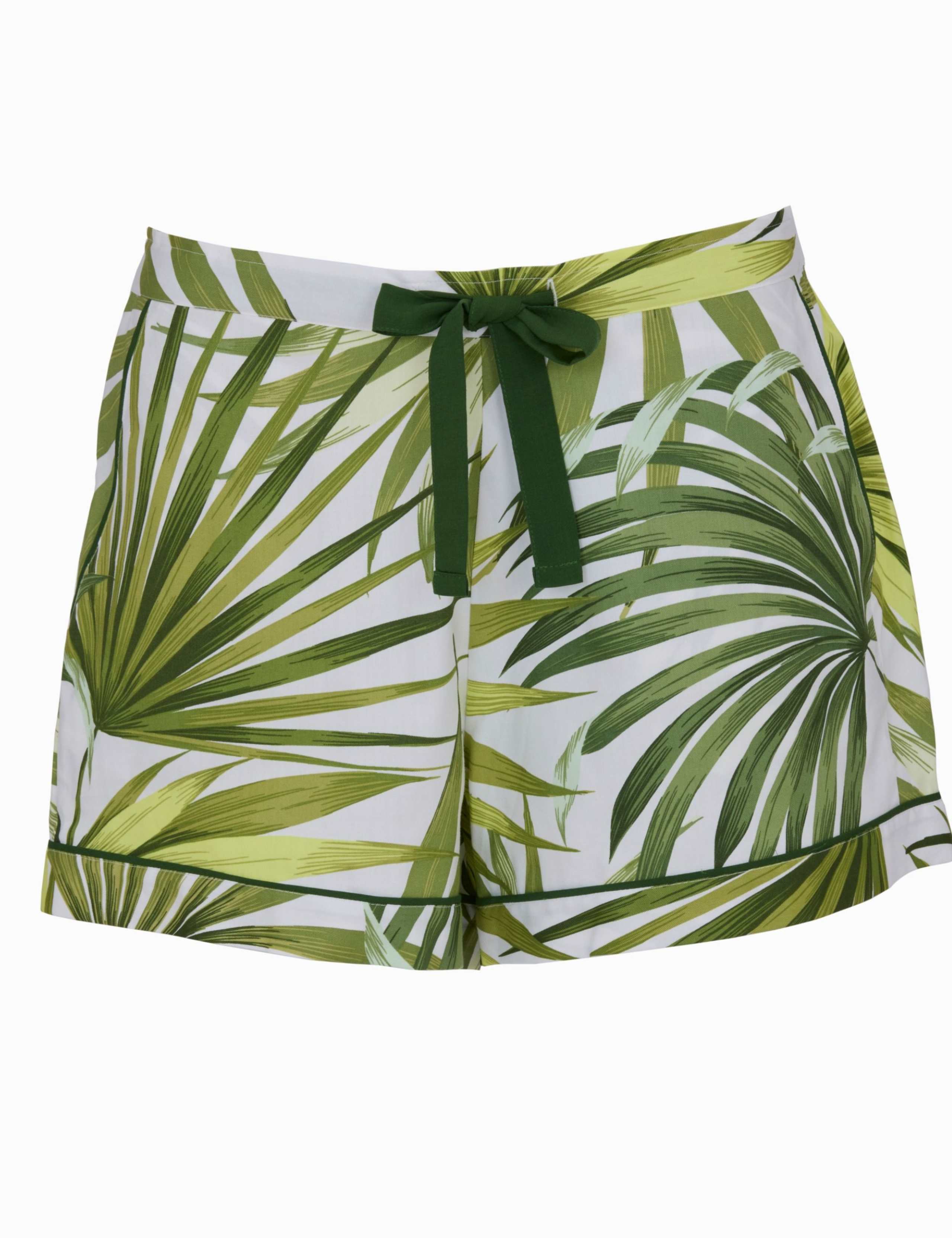 Cotton Modal Palm Print Pyjama Shorts 2 of 4