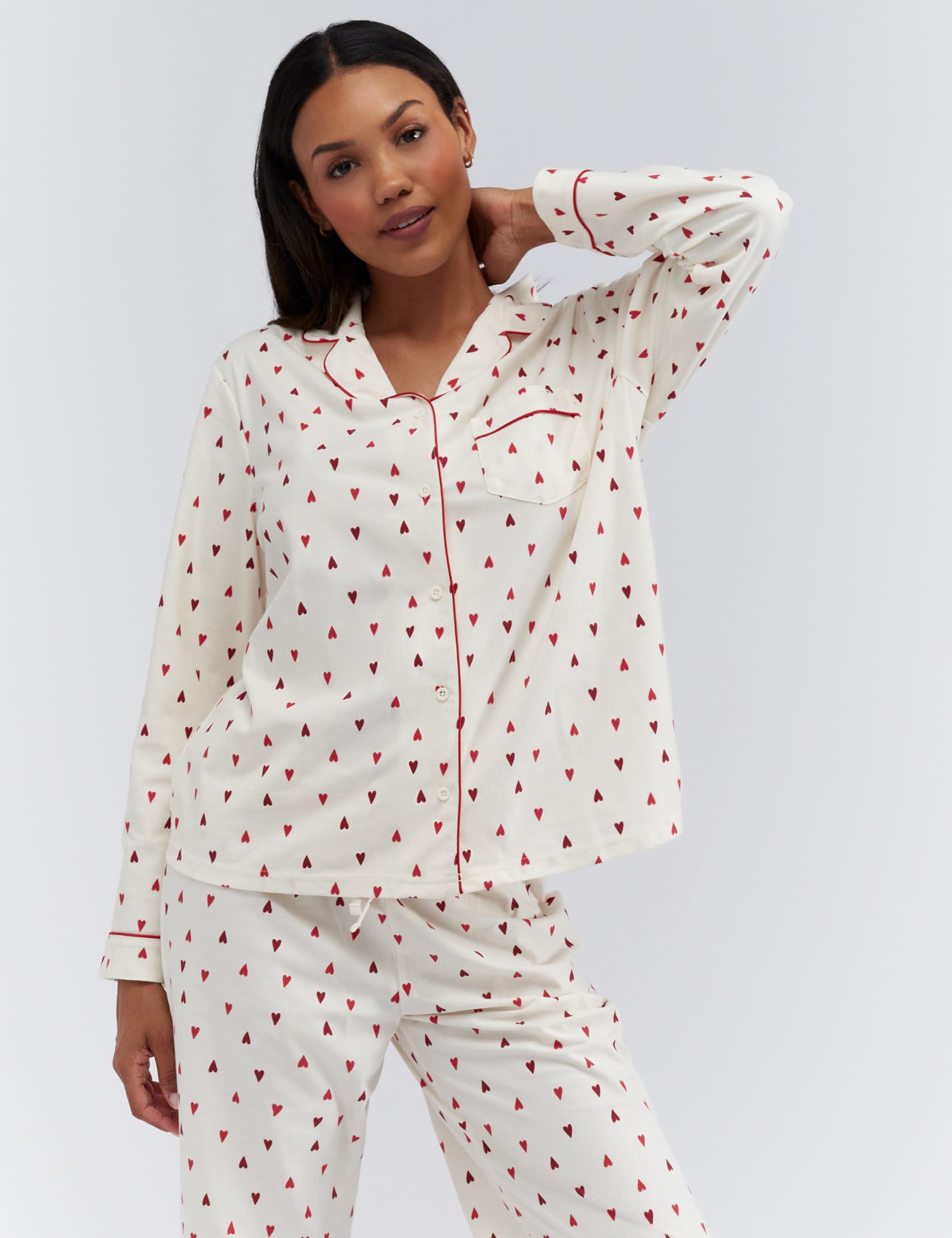 Fleece Heart Family Pyjamas in a Bag 3 of 9