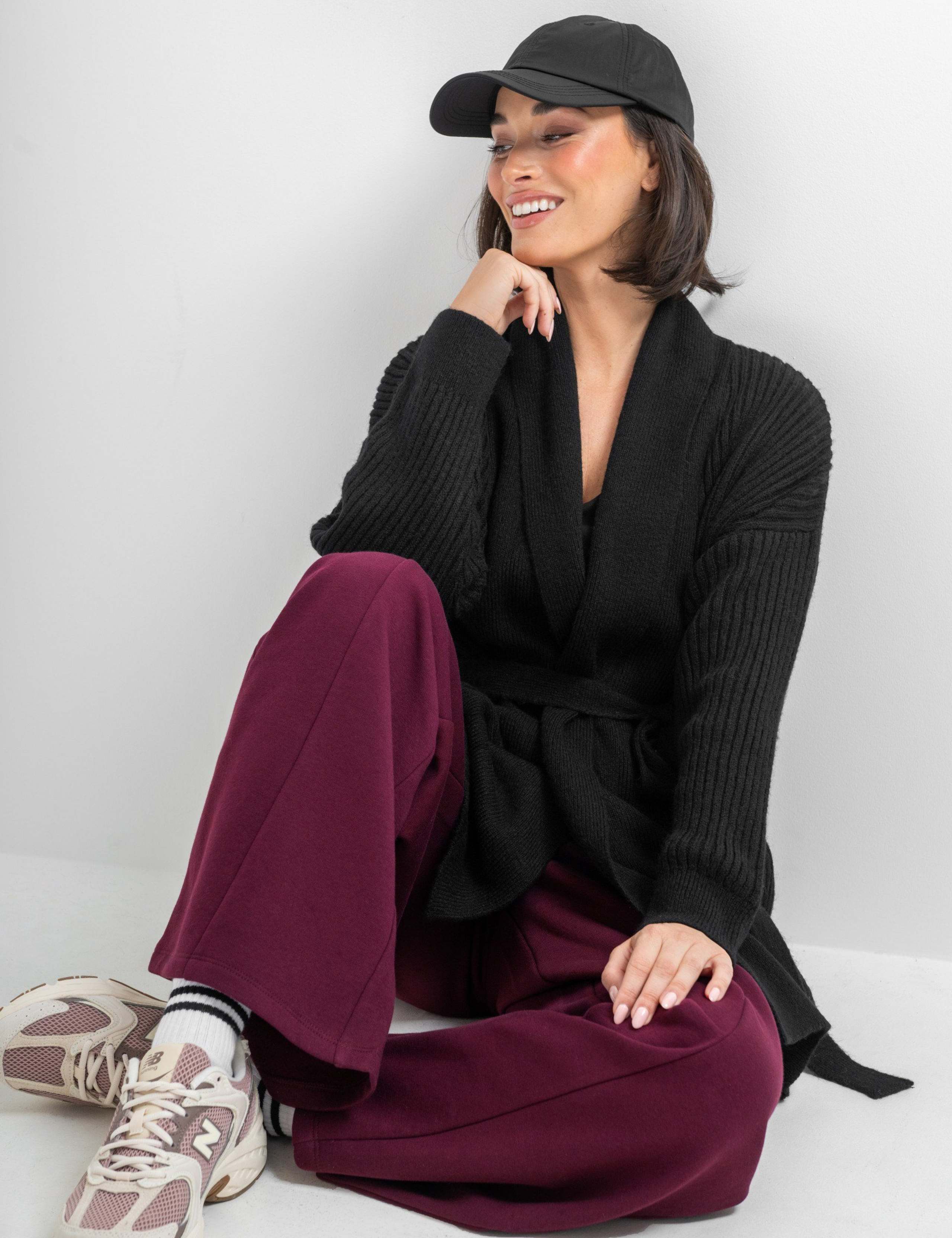 The Go To Knitted V-Neck Tie Waist Cardigan 7 of 9