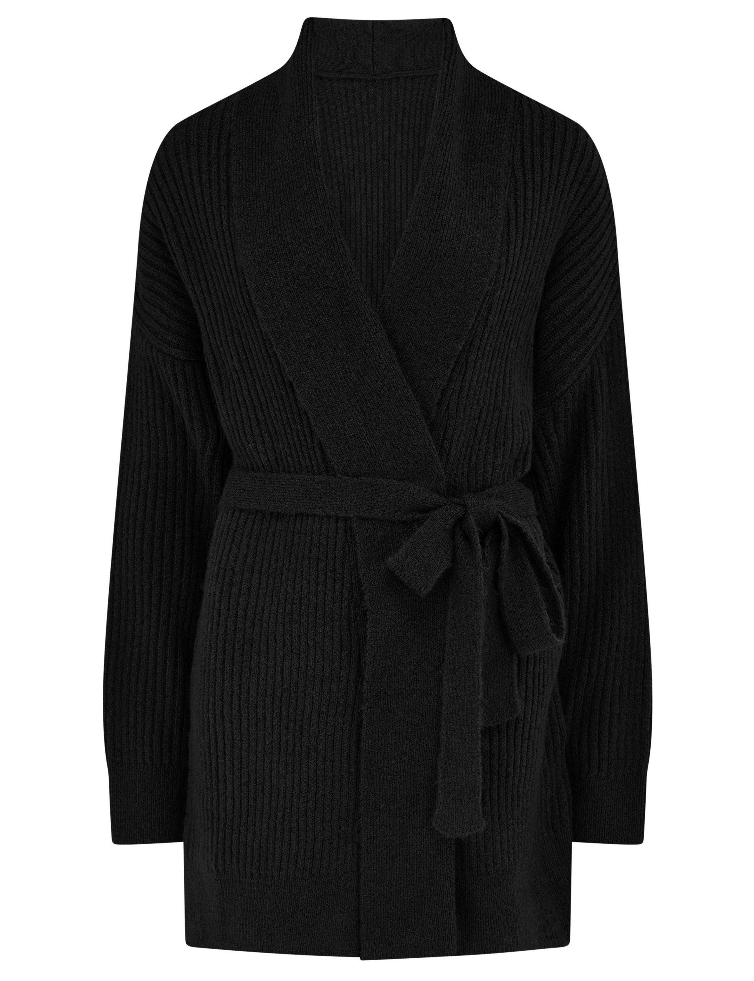 The Go To Knitted V-Neck Tie Waist Cardigan 2 of 9