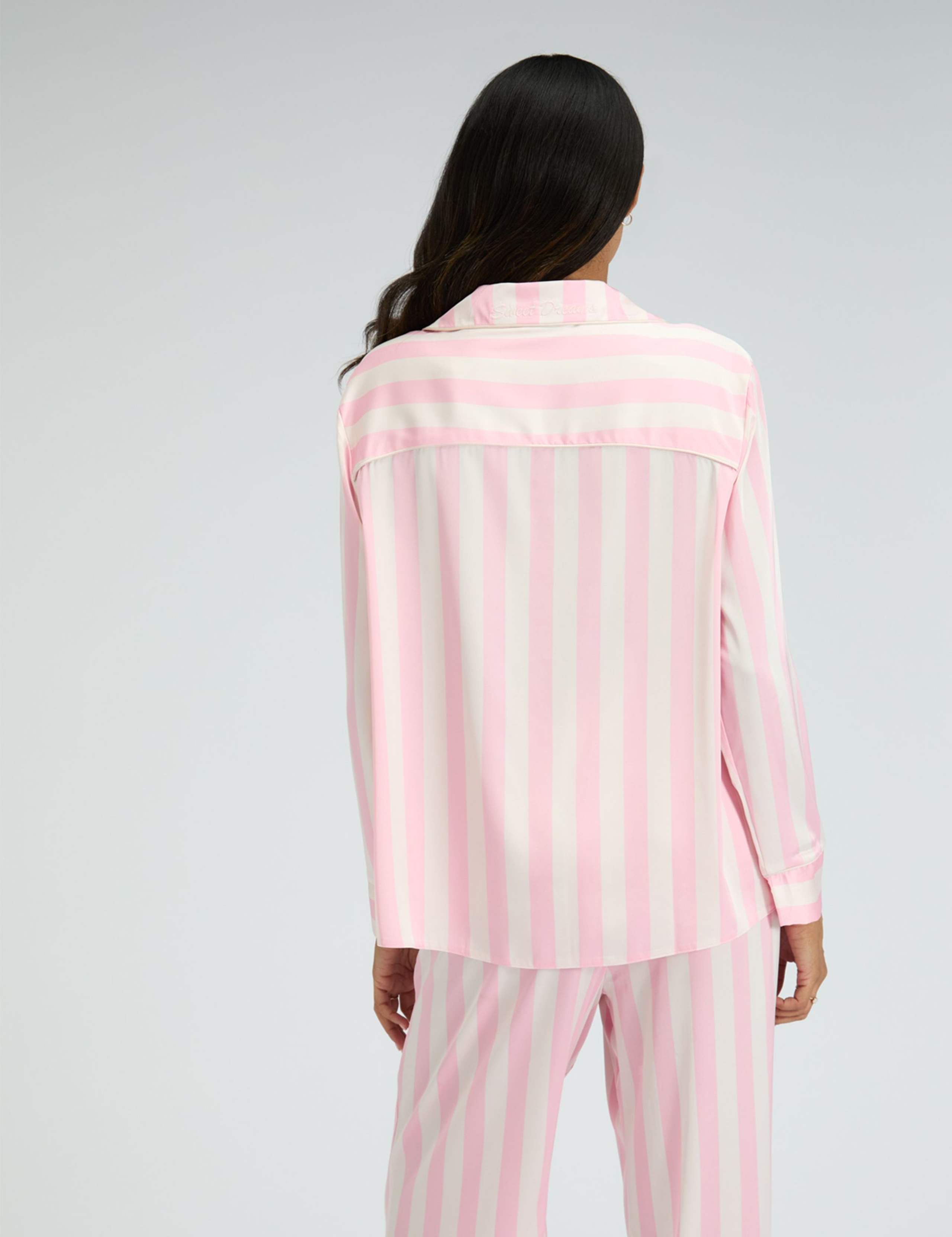 Satin Striped Pyjama Set 5 of 9