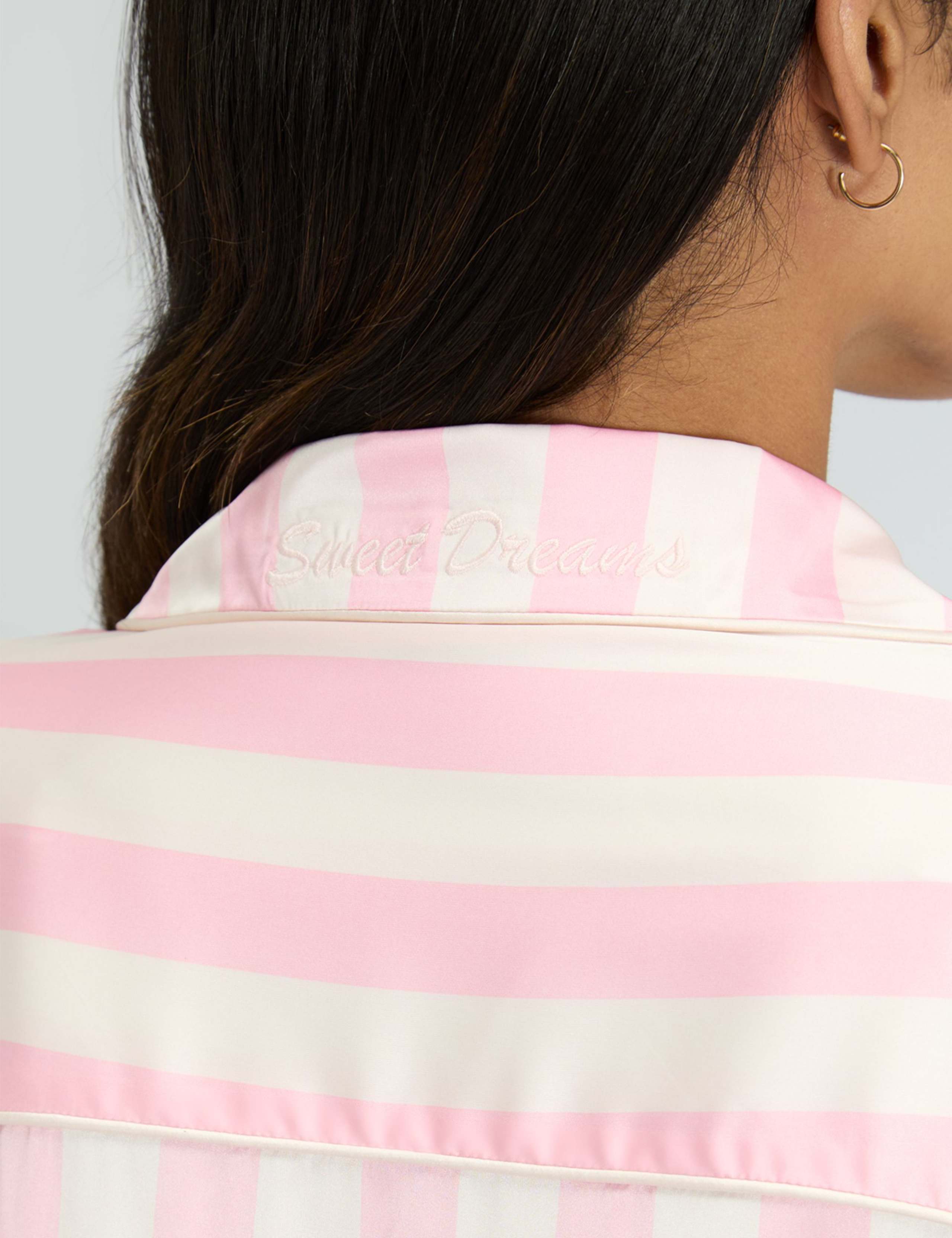 Satin Striped Pyjama Set 8 of 9