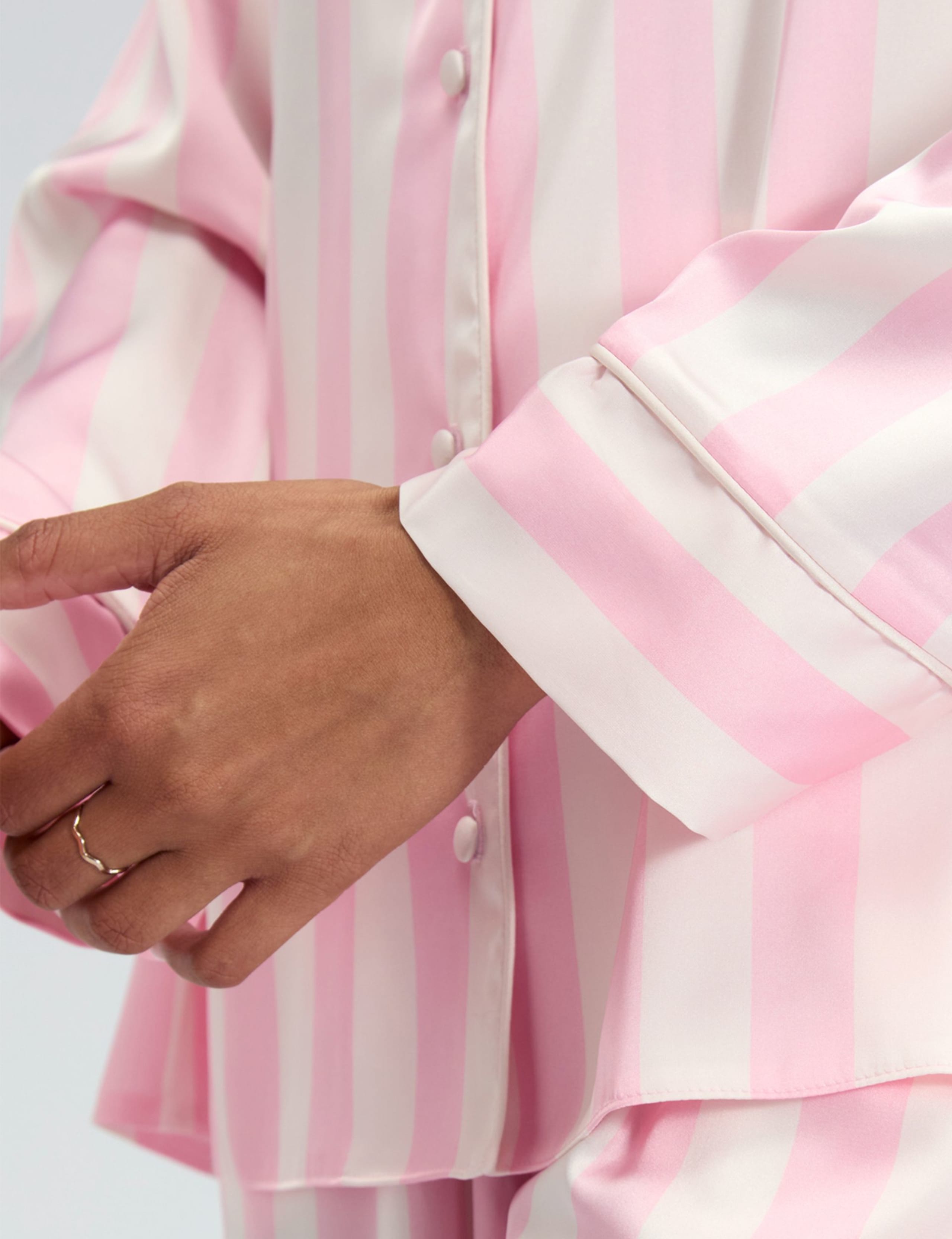 Satin Striped Pyjama Set 9 of 9