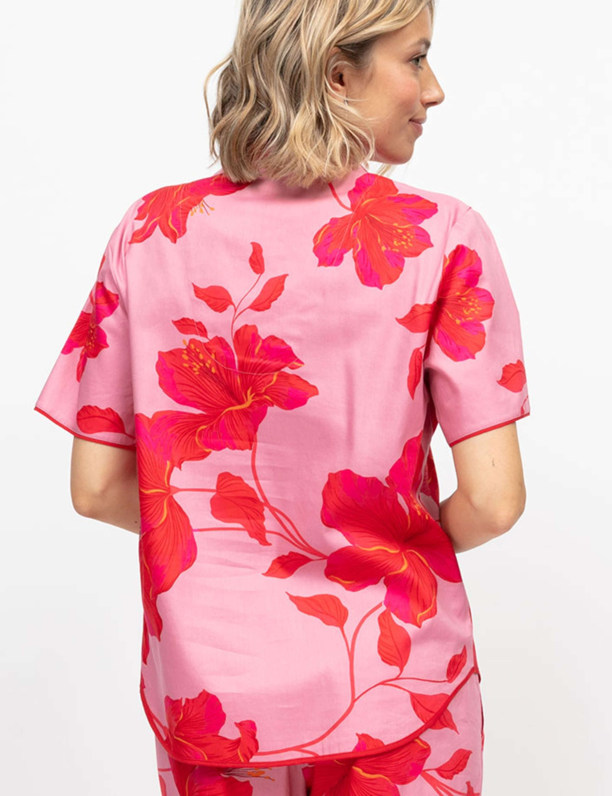 Cotton Modal Floral Pyjama Top 4 of 4