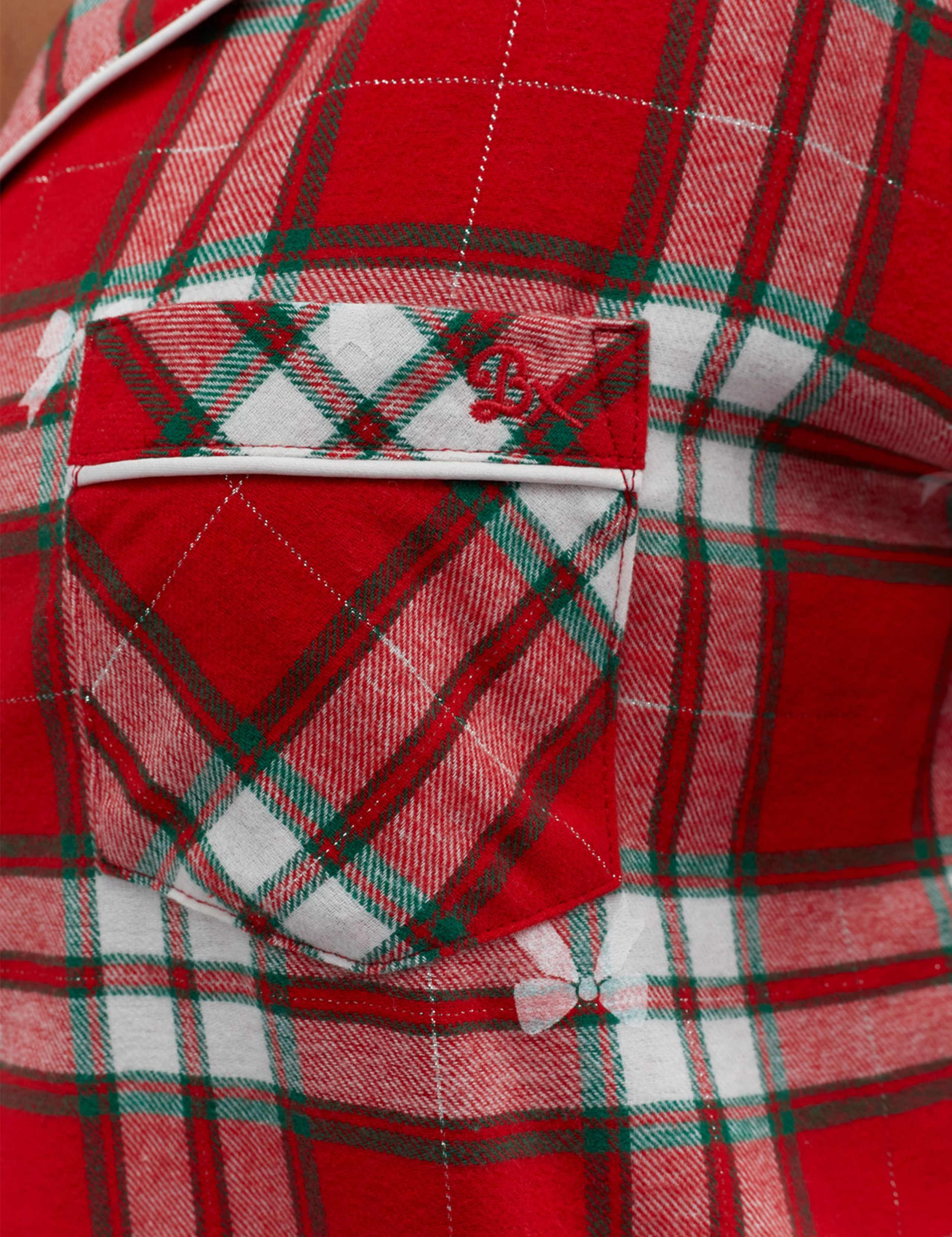 Cotton Rich Checked Bow Pyjamas in a Bag 10 of 10