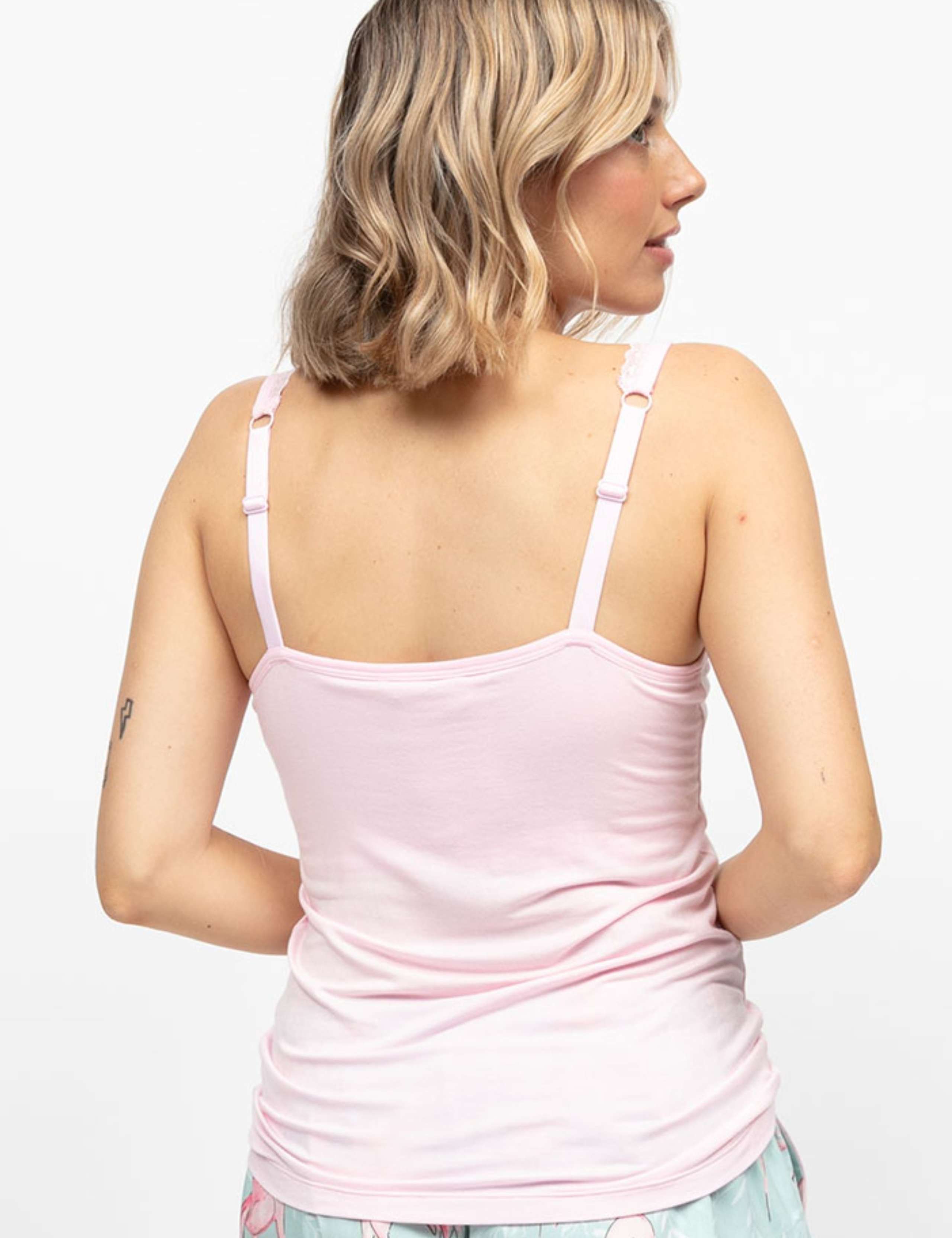 Jersey Hidden Support Lace Trim Vest 4 of 4