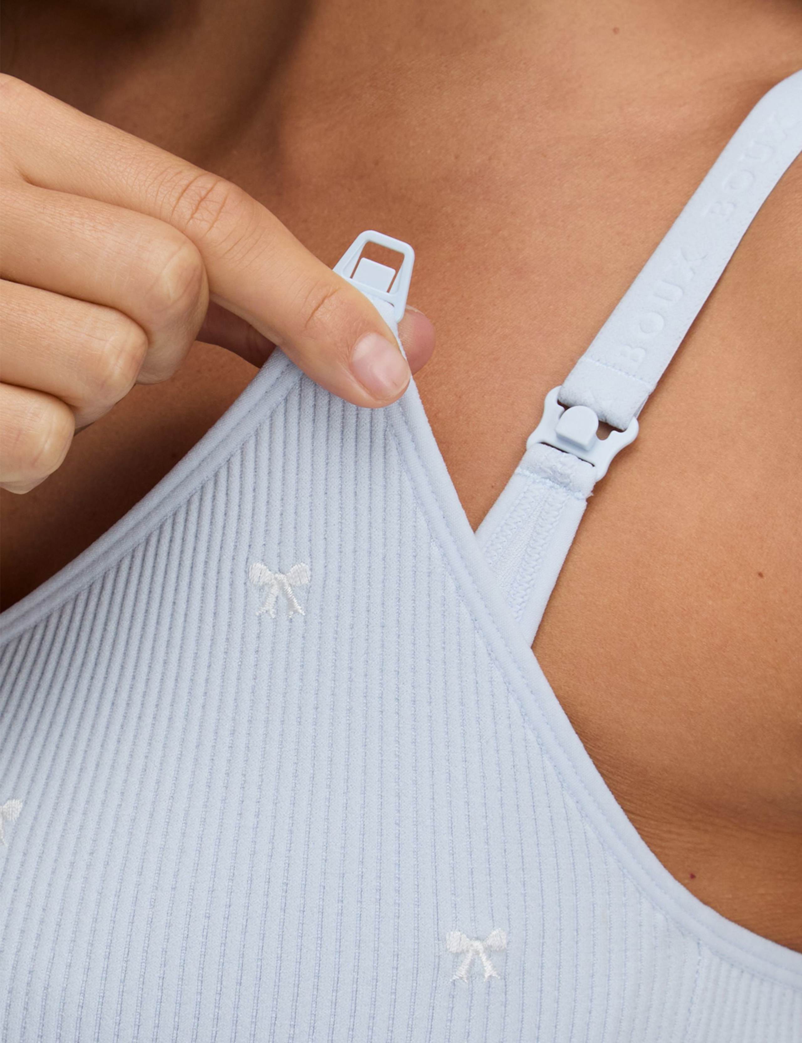 Ribbed Maternity Nursing Bralette 5 of 5