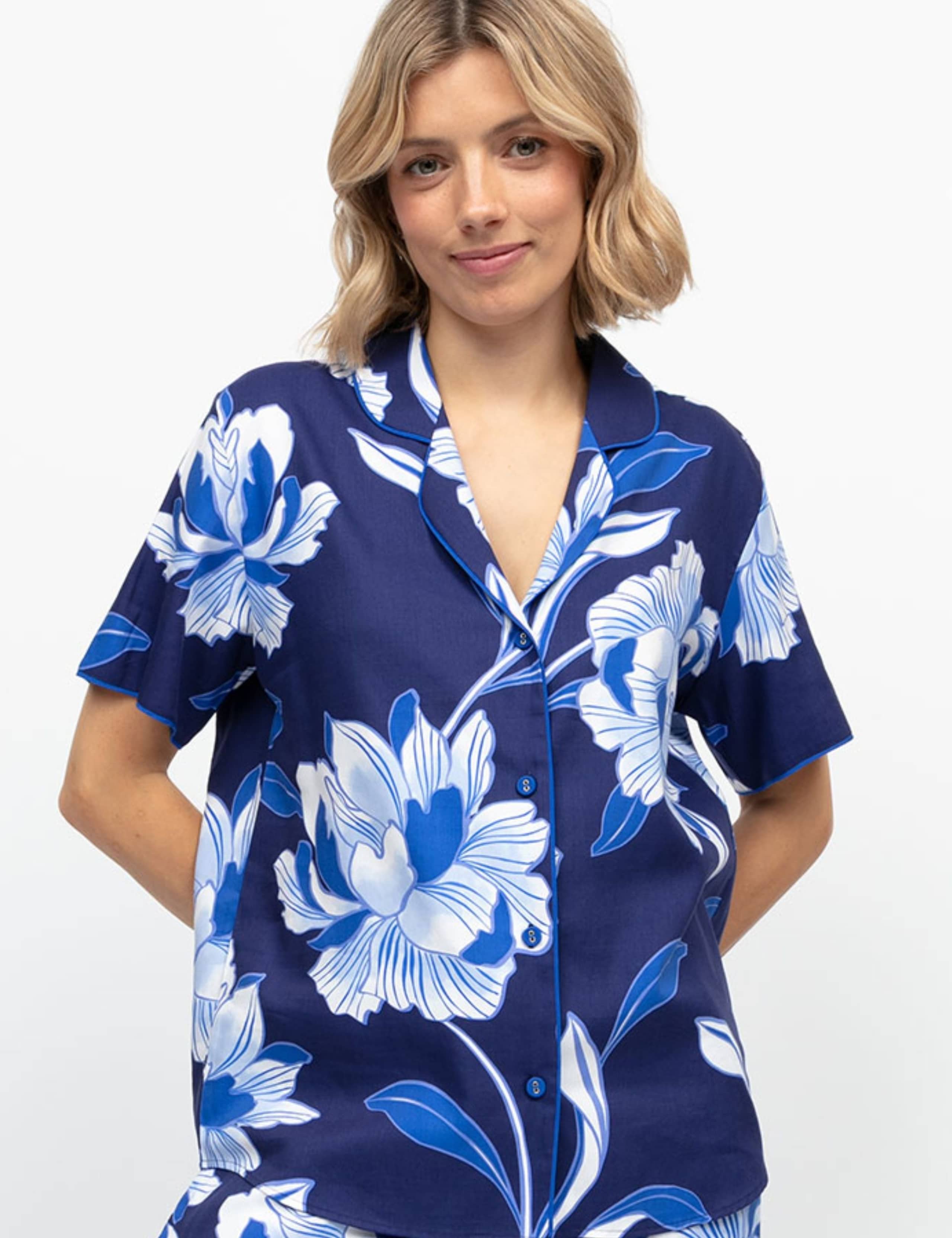 Cotton Modal Floral Pyjama Top 3 of 4