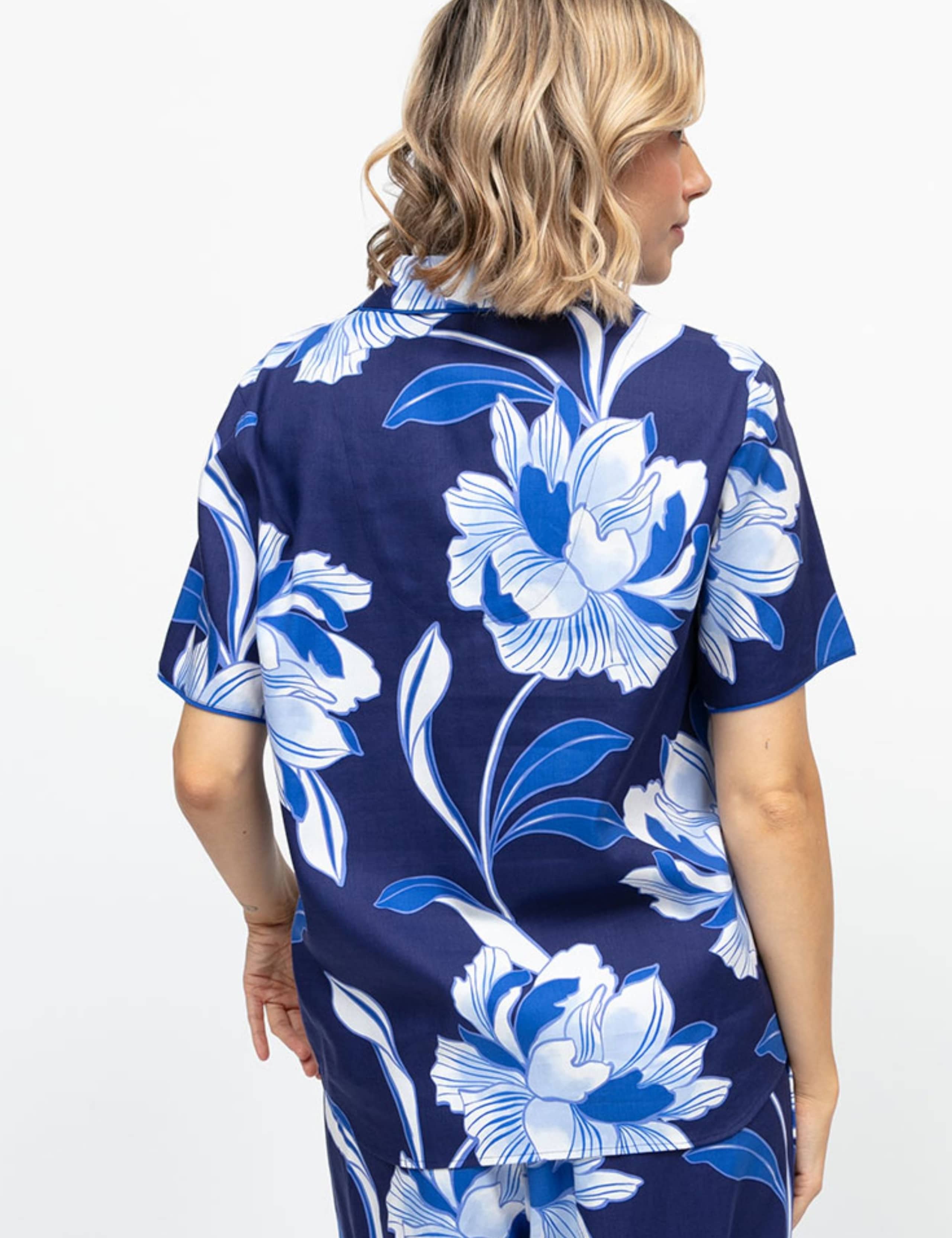 Cotton Modal Floral Pyjama Top 4 of 4