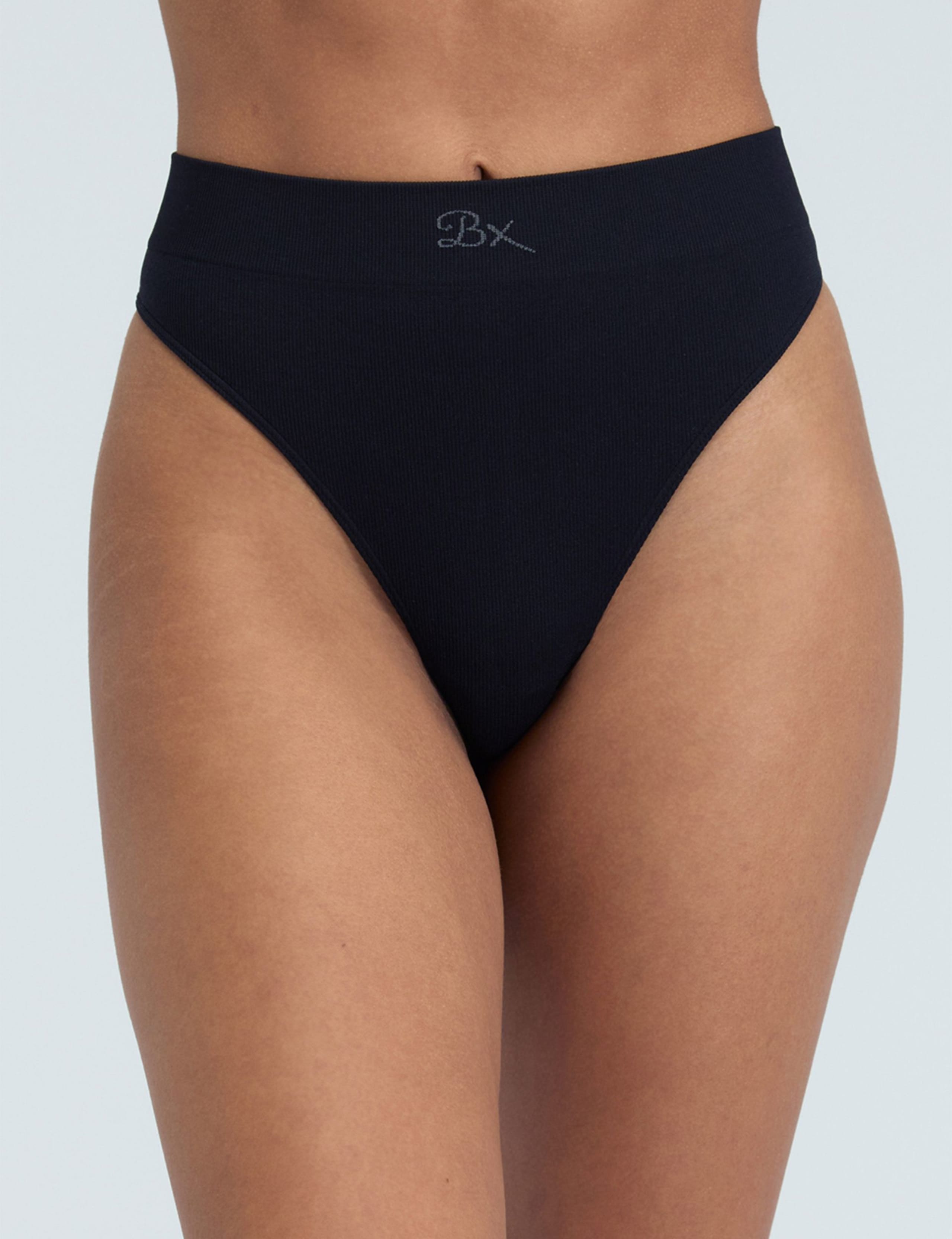 Rib Seamless High Waisted Thong 1 of 5