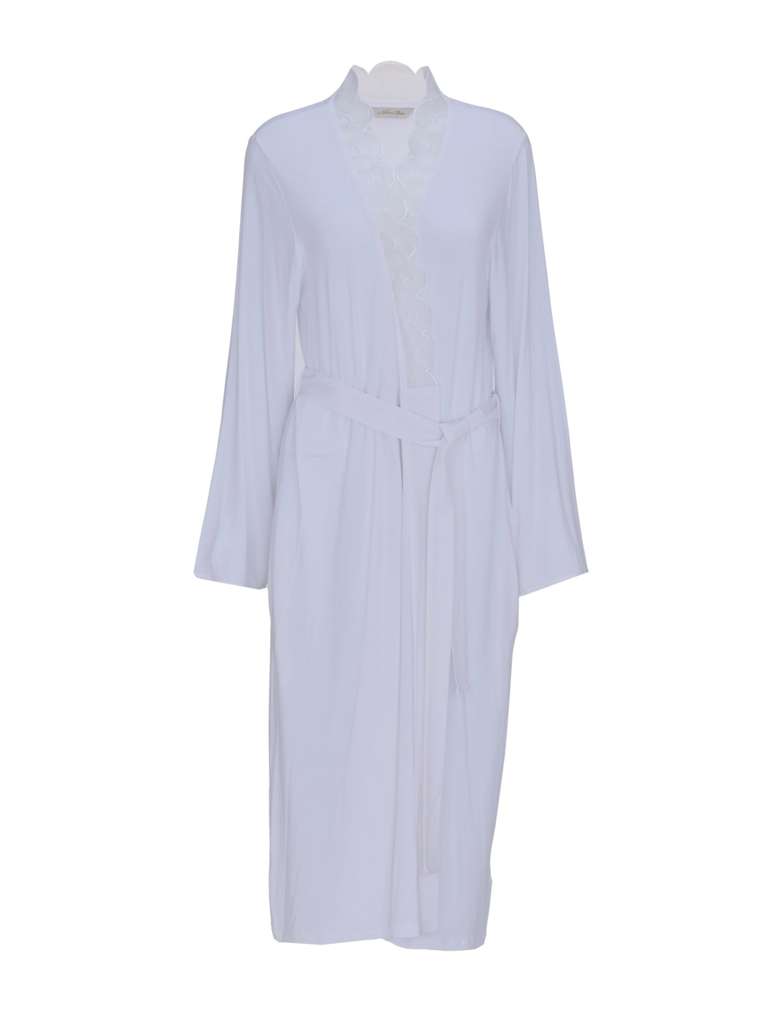 Jersey Lace Trim Dressing Gown 2 of 4
