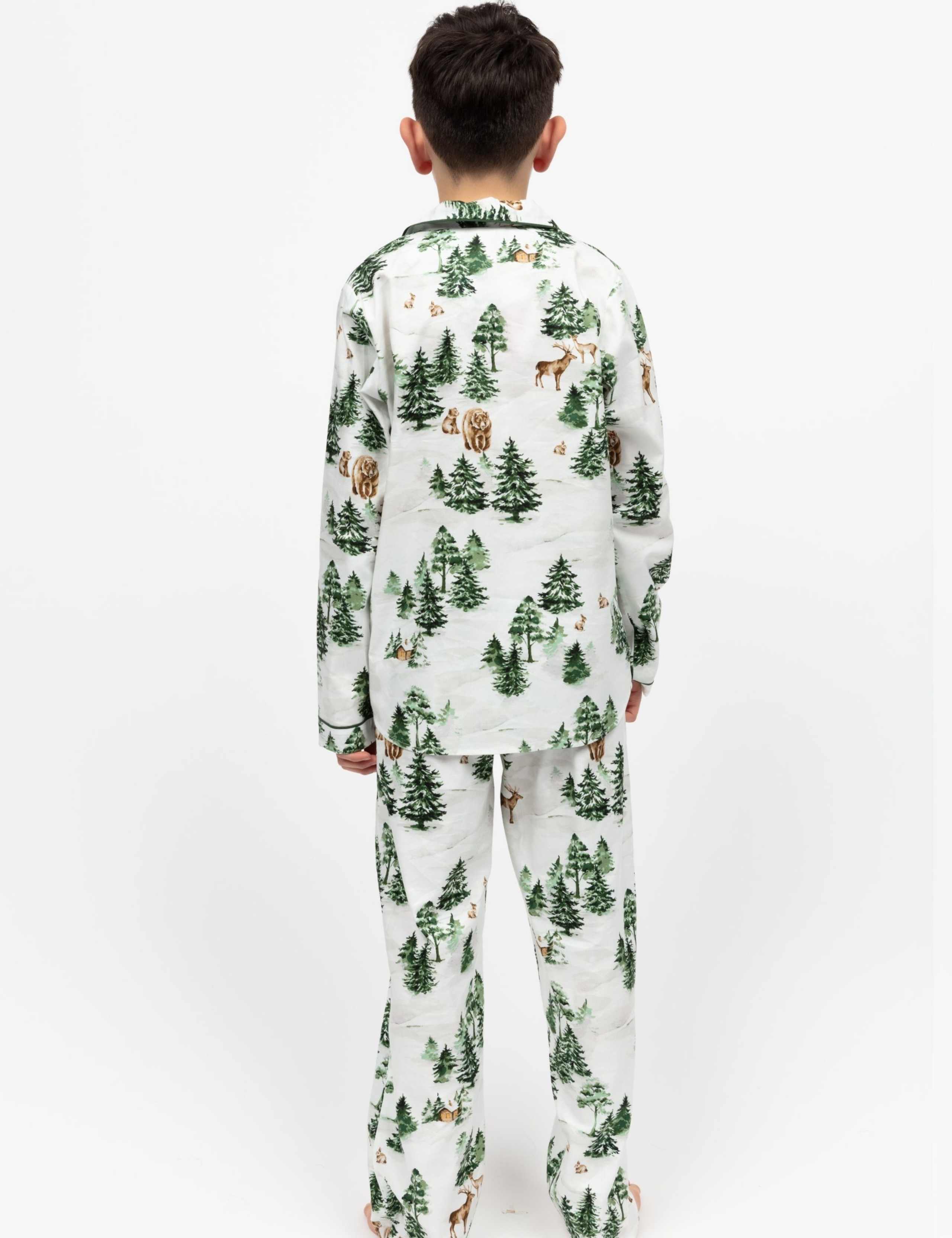 Cotton Rich Alpine Fern Family Christmas Pyjamas (2-13 Yrs) 4 of 4