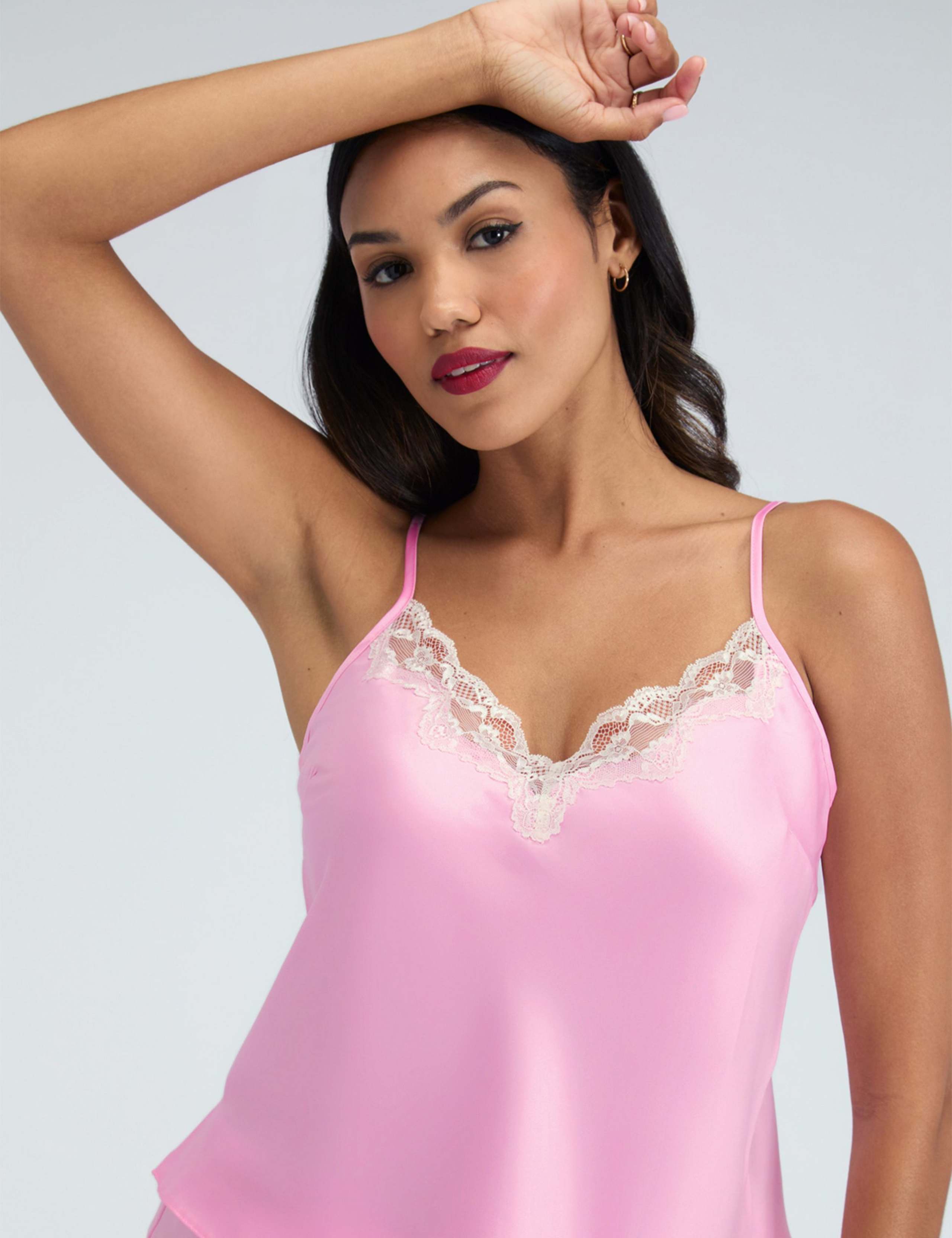 Amelia Matte Satin Cami Pyjama Set 2 of 6