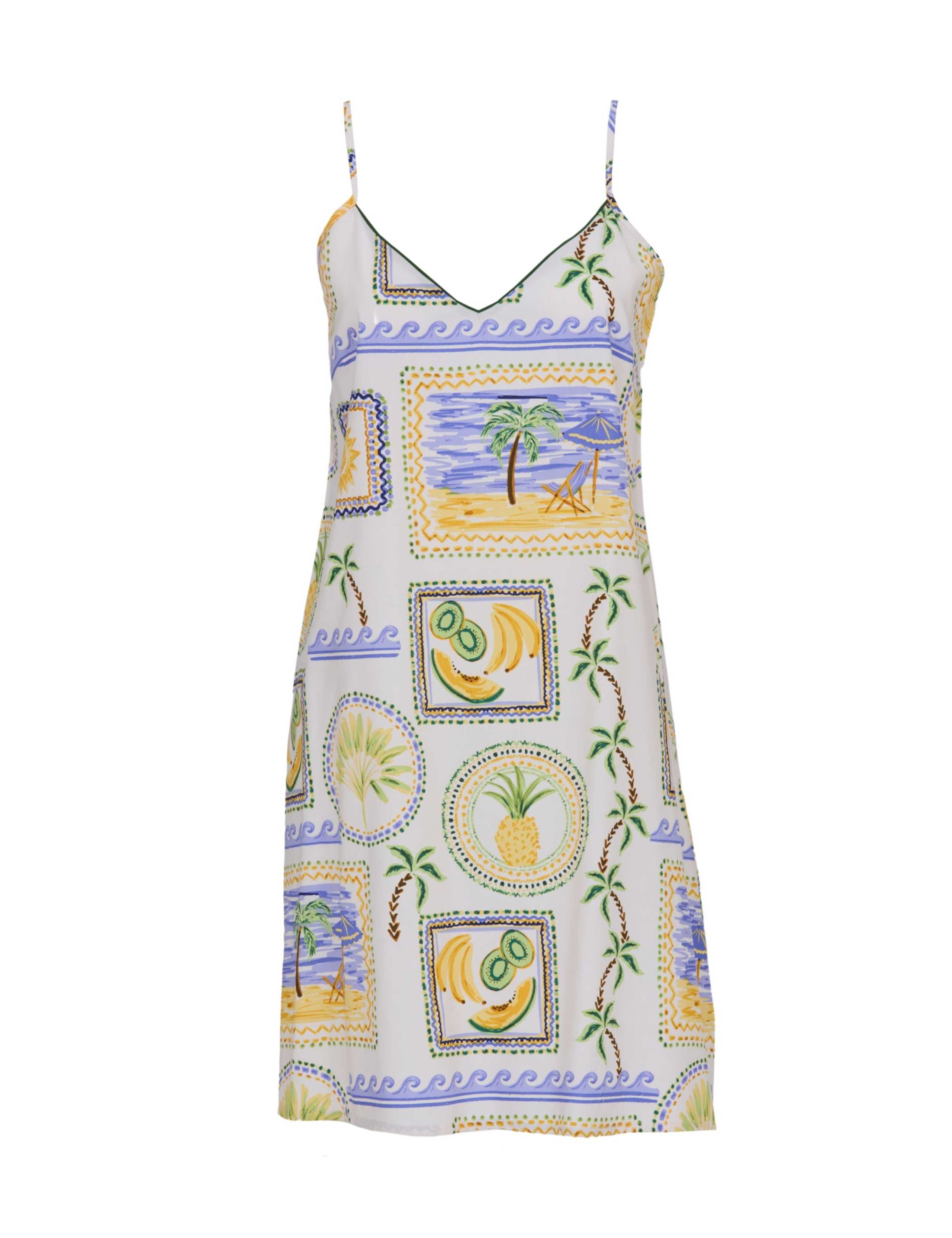 Cotton Modal Postcard Print Nightdress 2 of 4