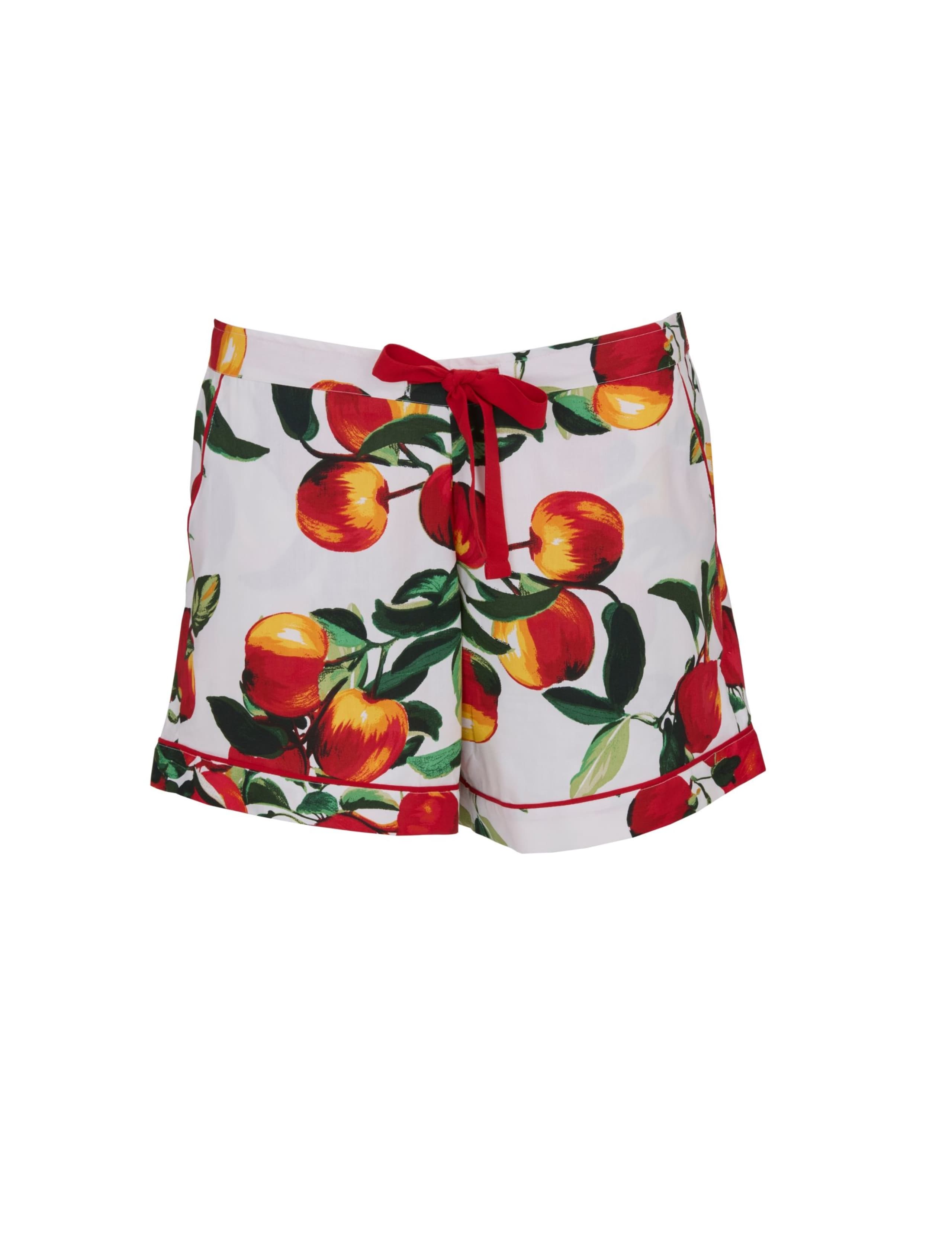Cotton Modal Apple Print Pyjama Shorts 2 of 4