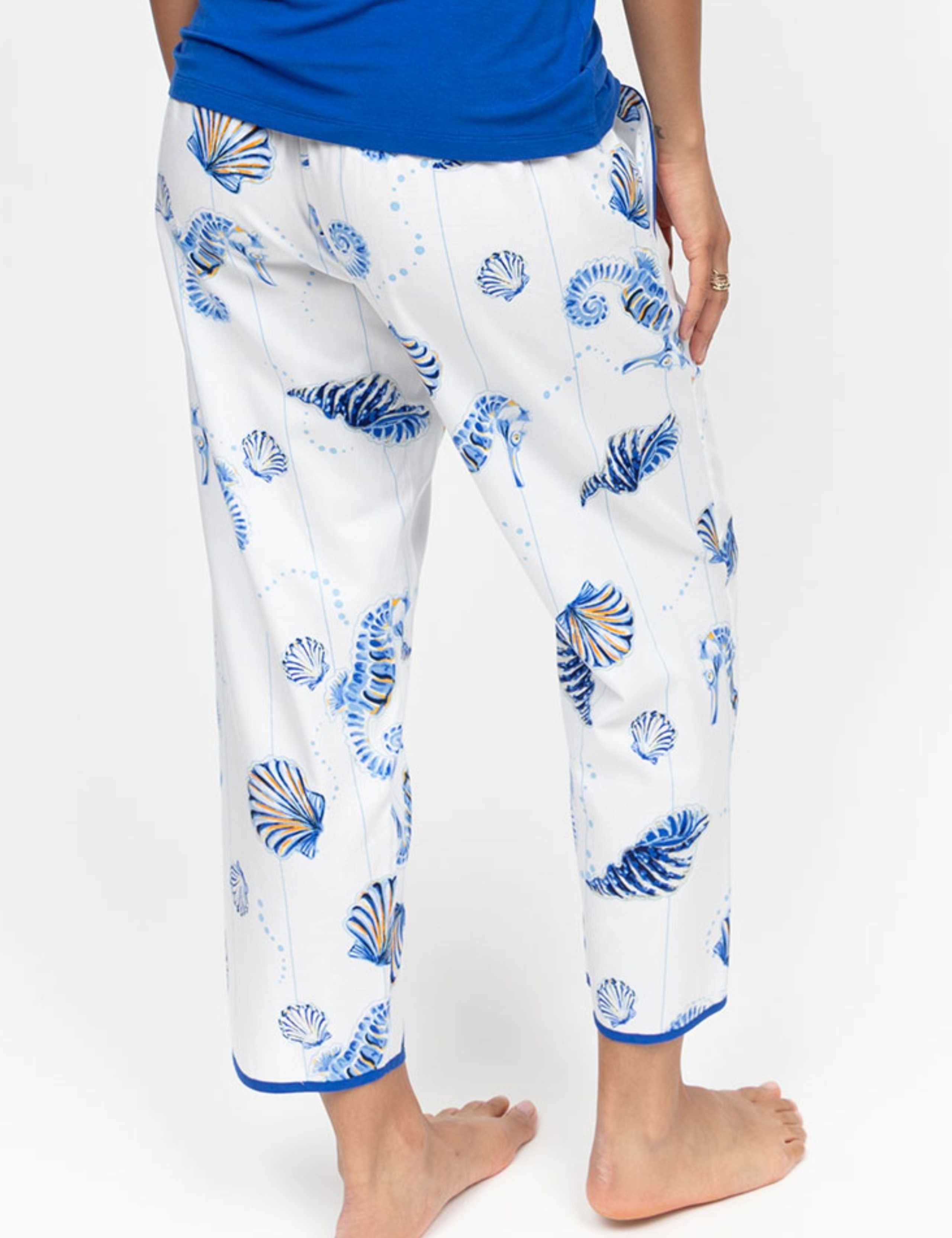 Cotton Modal Seahorse Pyjama Bottoms 4 of 4
