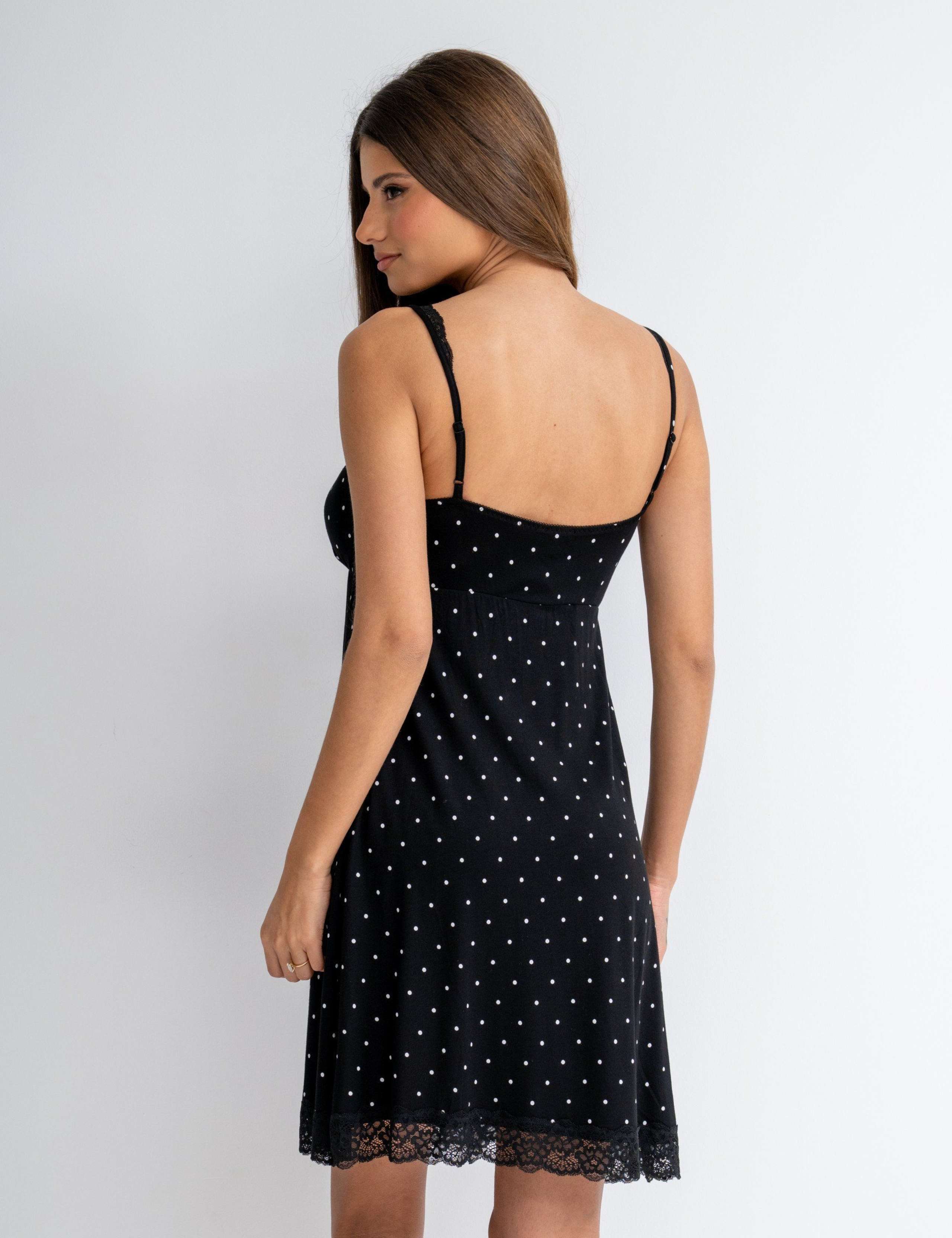 Sofa Loves Lace Polka Dot Chemise 4 of 5