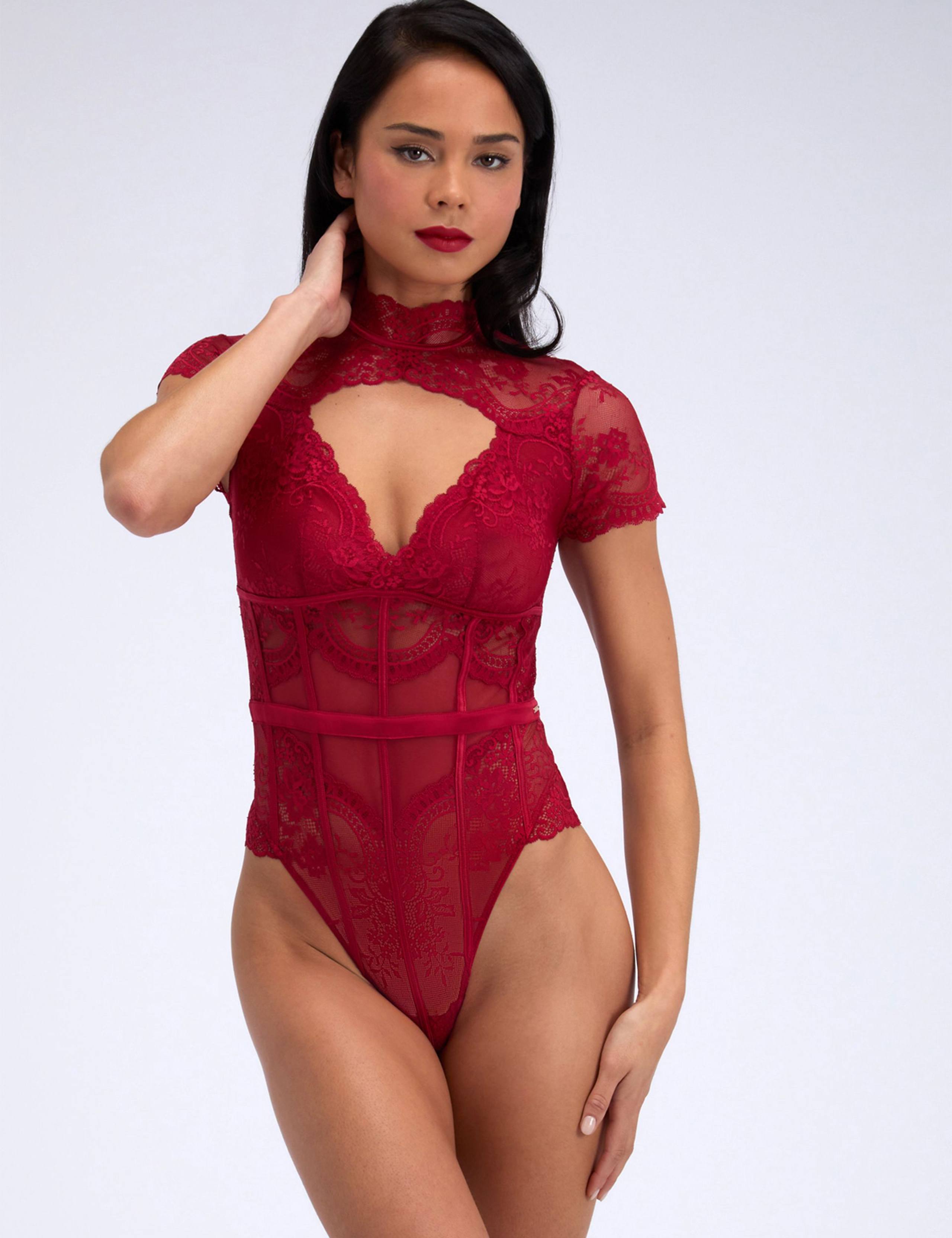 Violetta Lace Non Wired Thong Body 8 of 8