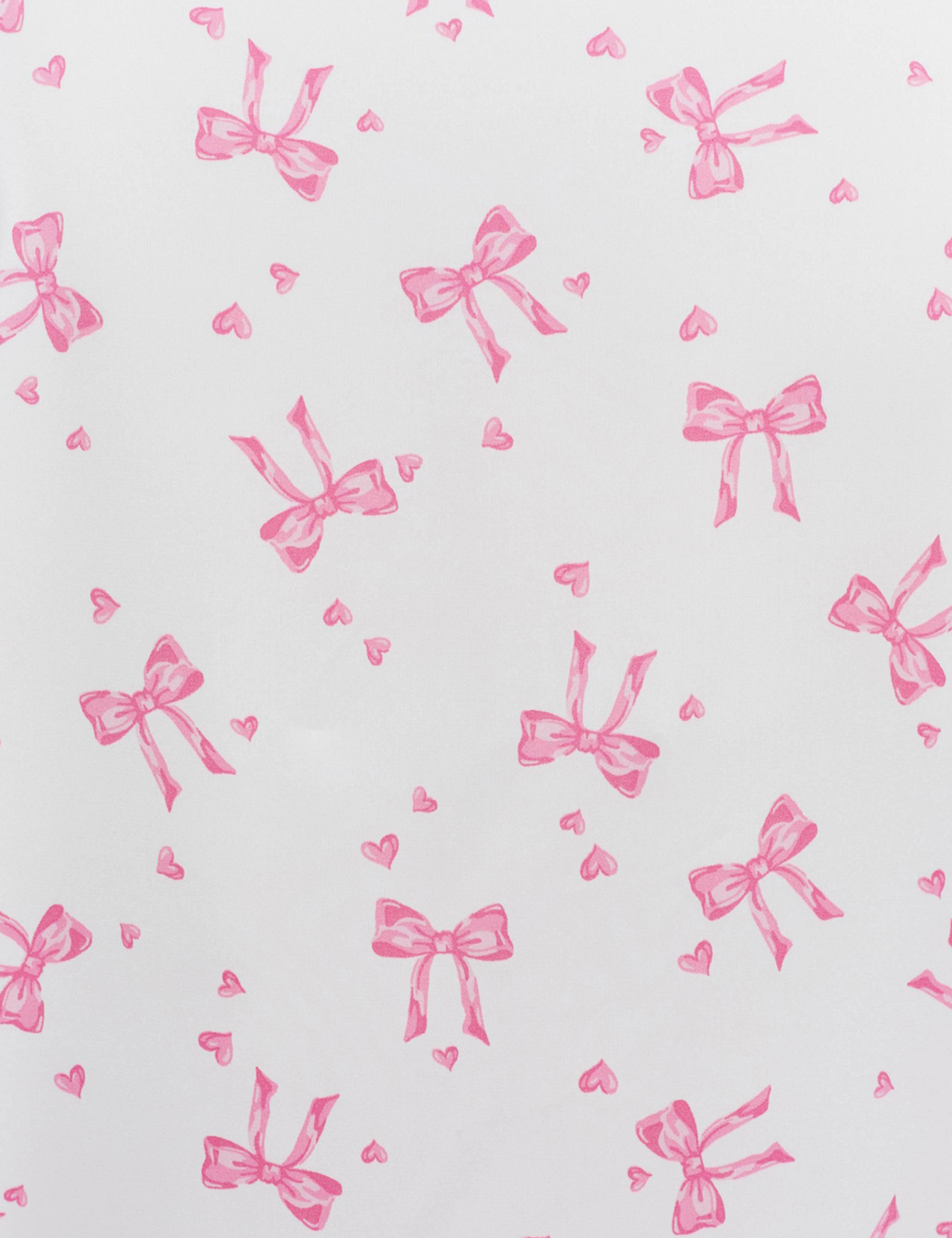 Satin Bow Print Pyjama Set 7 of 7