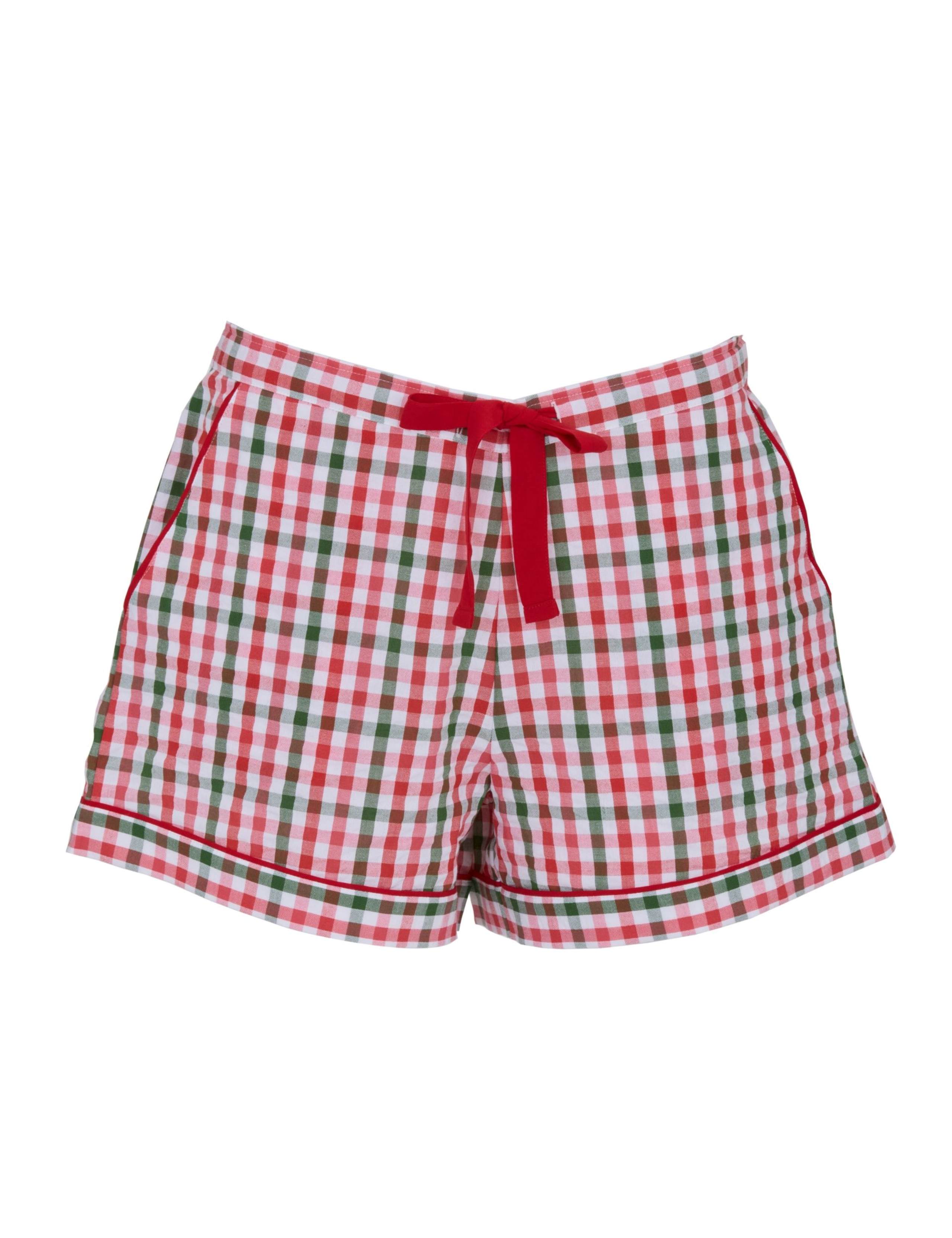 Pure Cotton Checked Pyjama Shorts 2 of 4