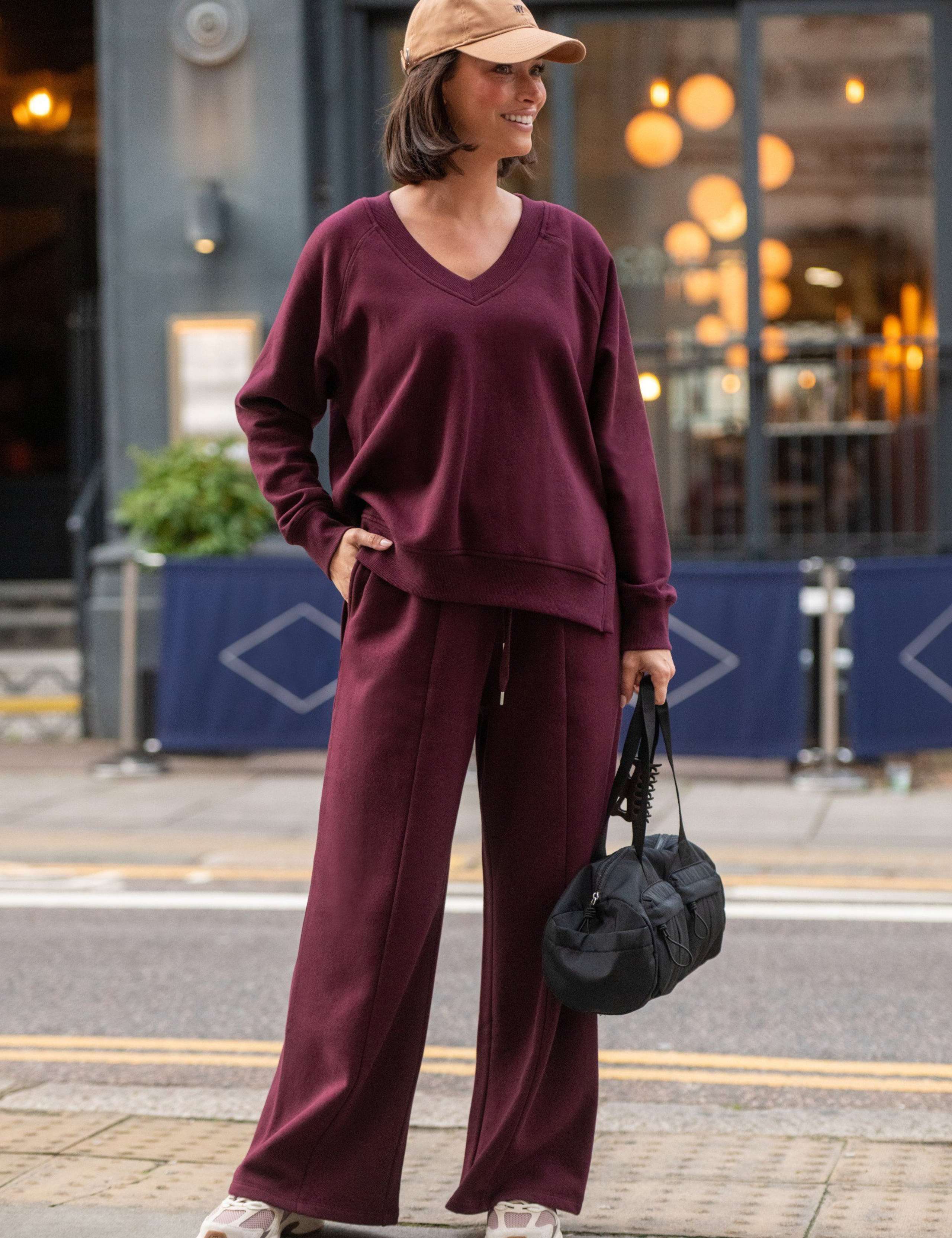 Cotton Rich Drawstring Wide Leg Joggers 1 of 7