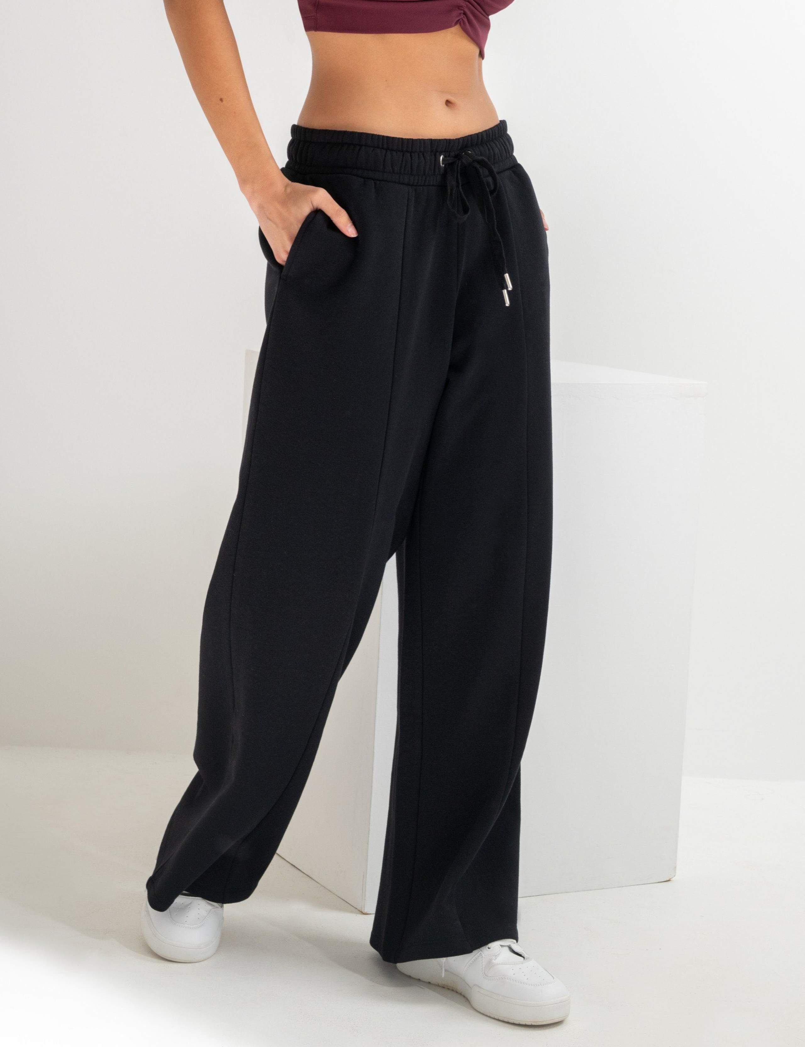 Cotton Rich Drawstring Wide Leg Joggers 6 of 10