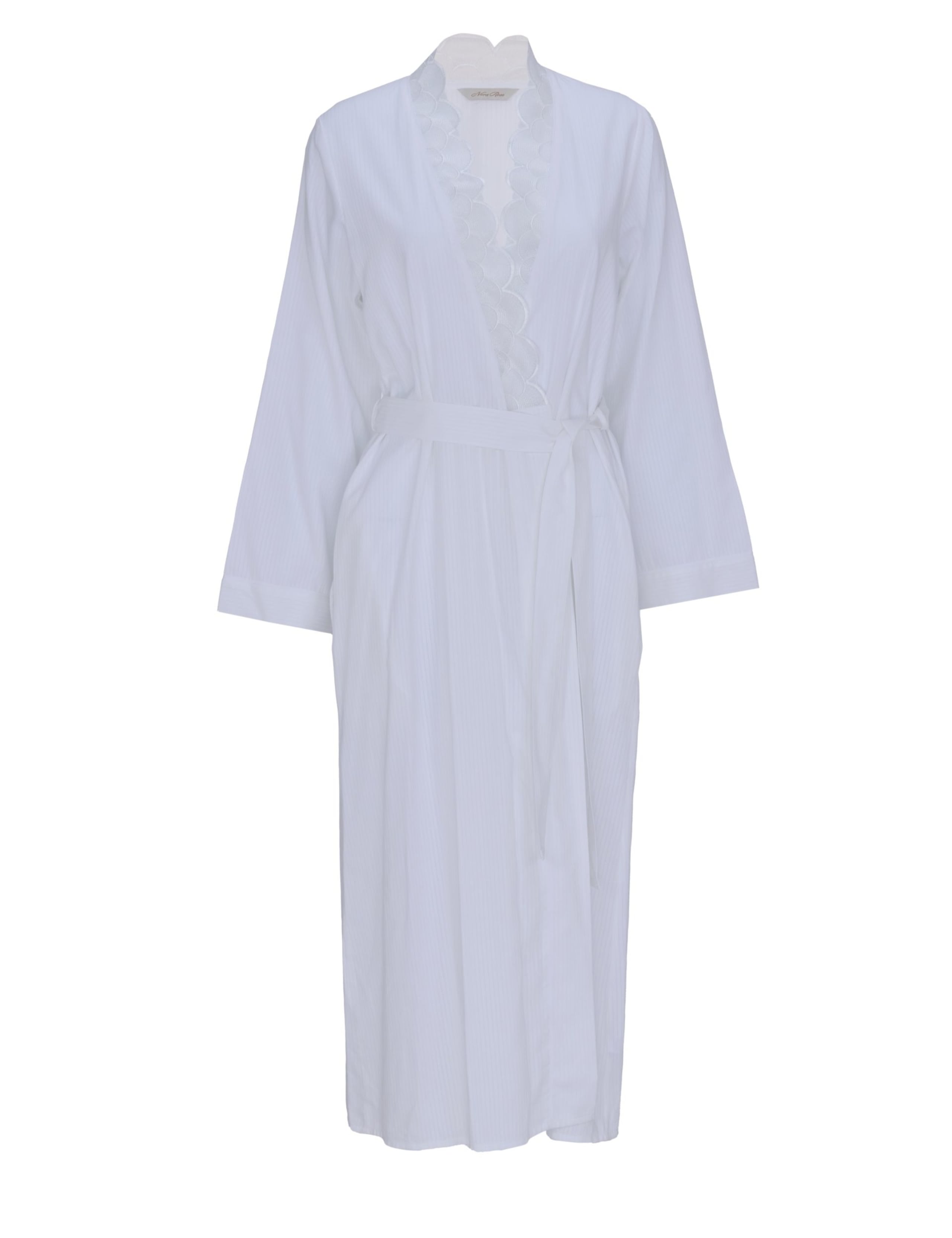 Cotton Rich Shadow Stripe Dressing Gown 2 of 4