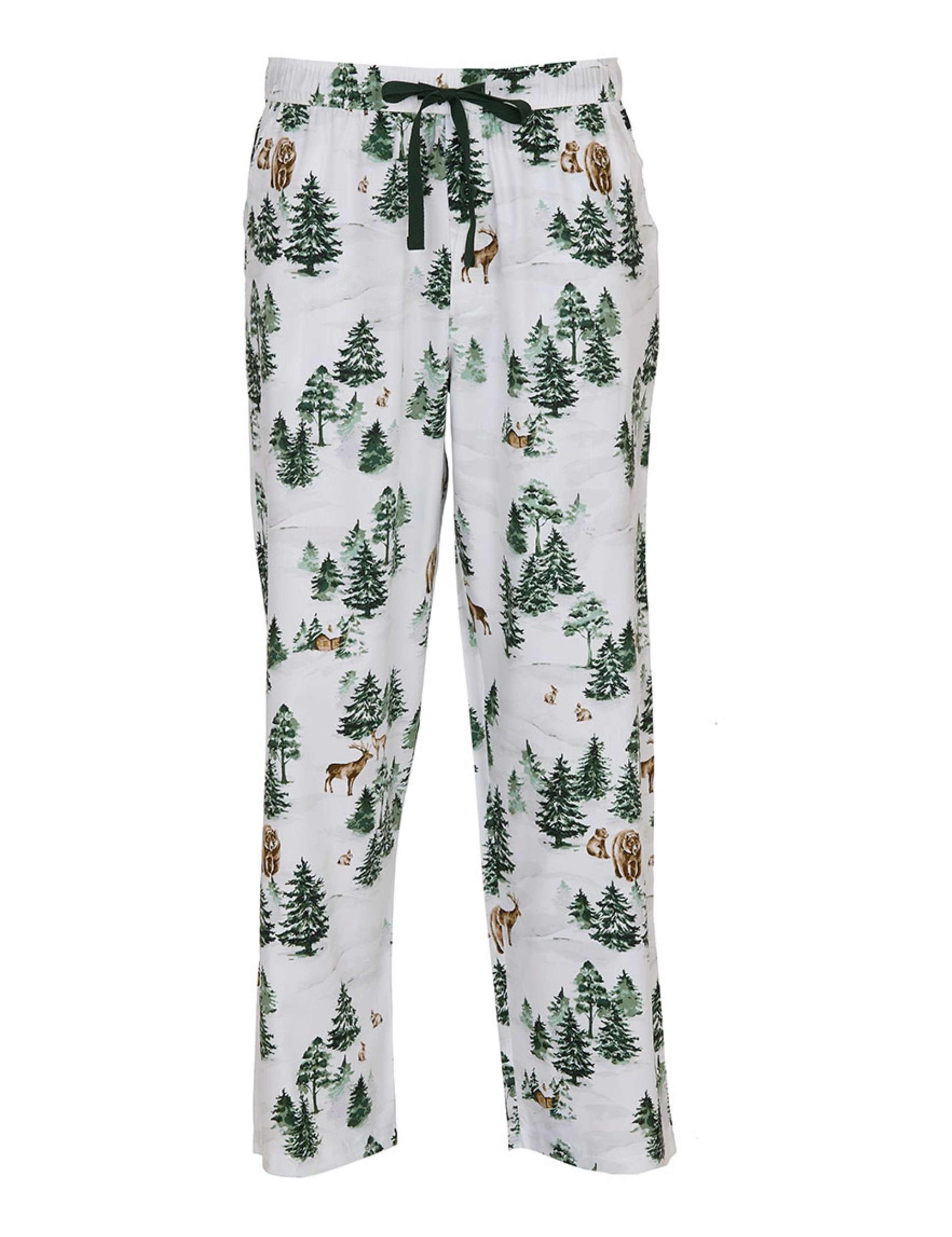 Cotton Rich Alpine Fern Family Christmas Mens Pyjama Bottoms 2 of 4