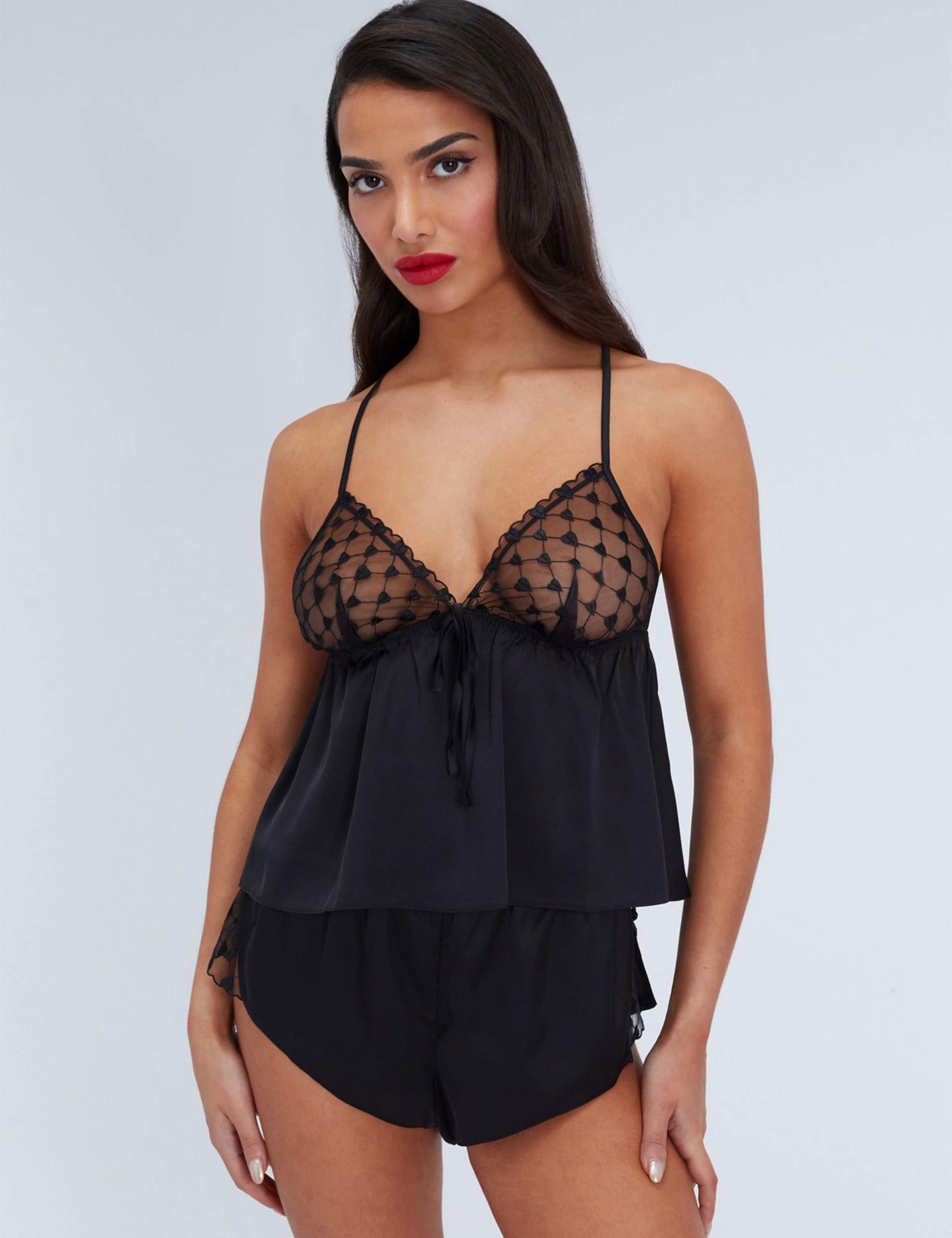 Josephina Valentines Heart Camisole Short Set 7 of 7